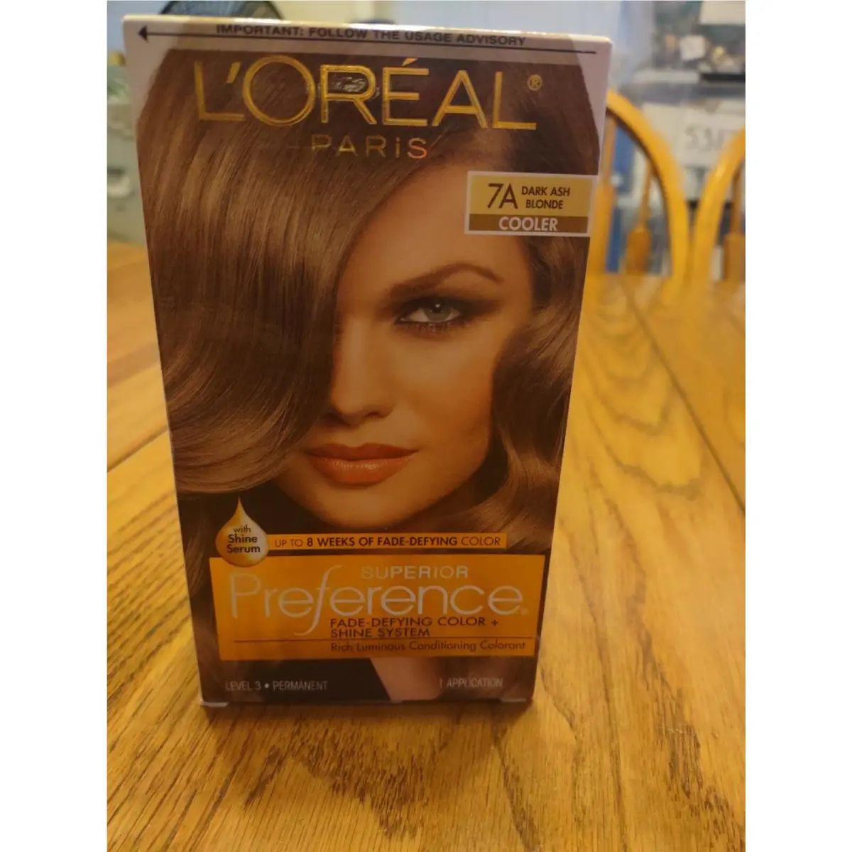 Loreal Superior Preference 7A Dark Ash Blonde Cooler Hair Dye