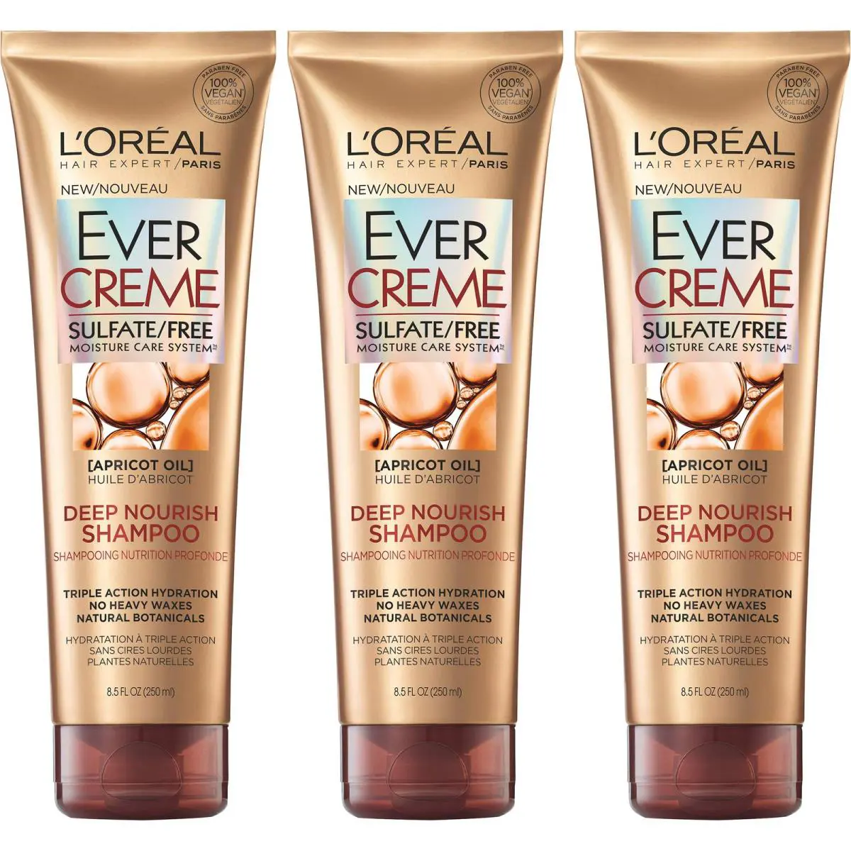 L`oréal L’oréal Paris Hair Care Evercreme Sulfate Free Deep Nourish Pack of 3