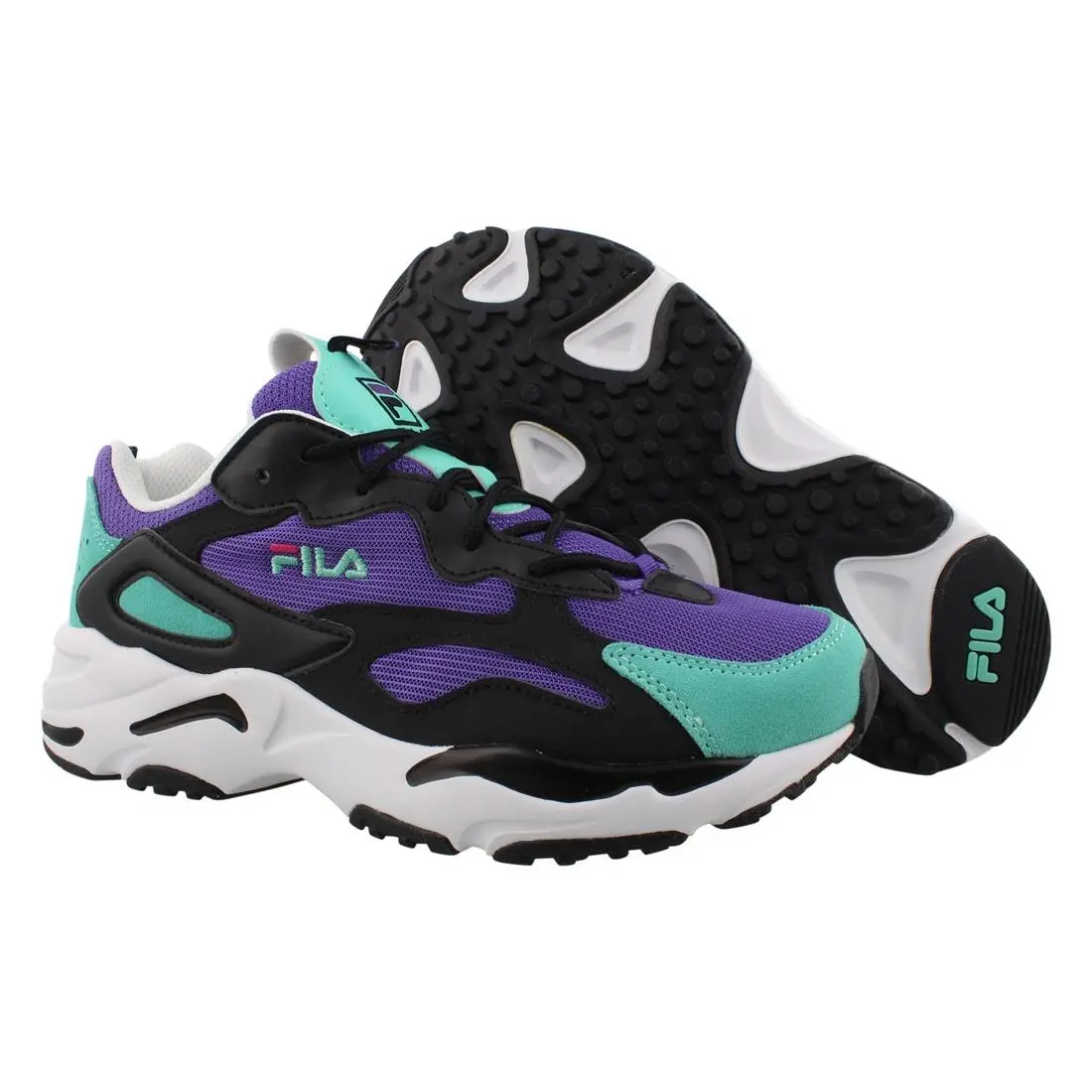 Fila shoes - Electric Purple/Teal/Black, Main: Black 4