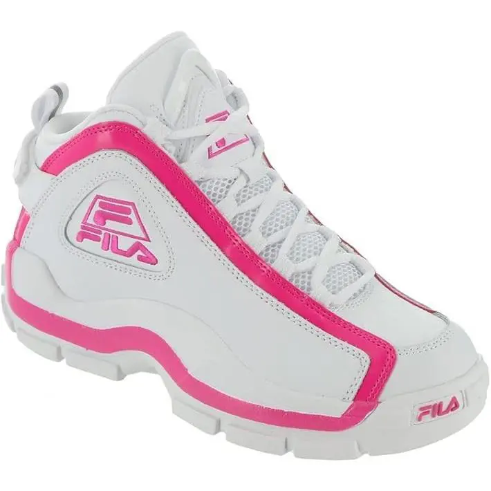 Fila Grant Hill Athletic Basketball Shoe Womens Basketball BM US Whitepink - Pink