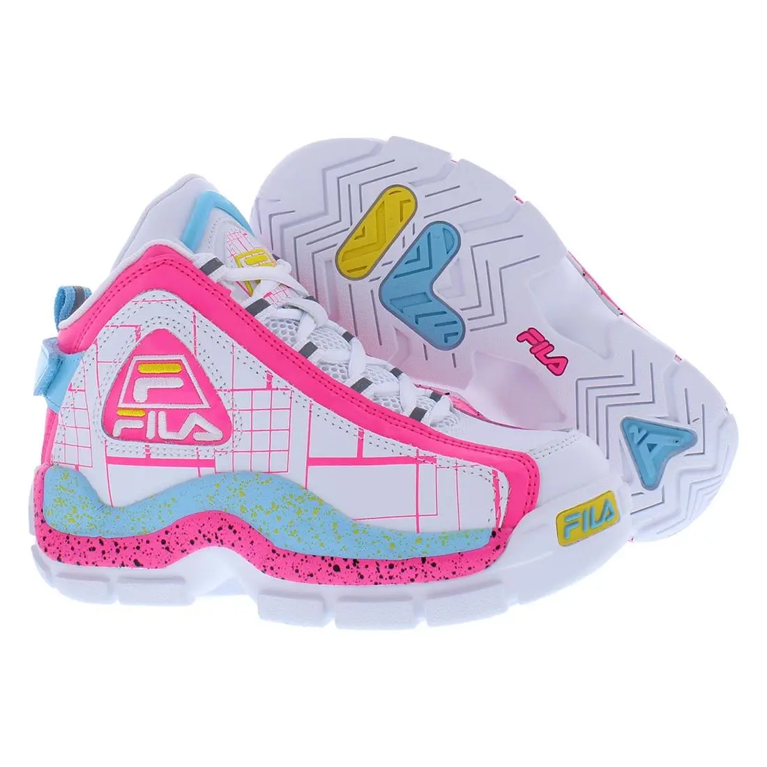 Fila shoes - 3BM01741149 - 3BM01741149 - White/Pink/Blue, Main: White 4