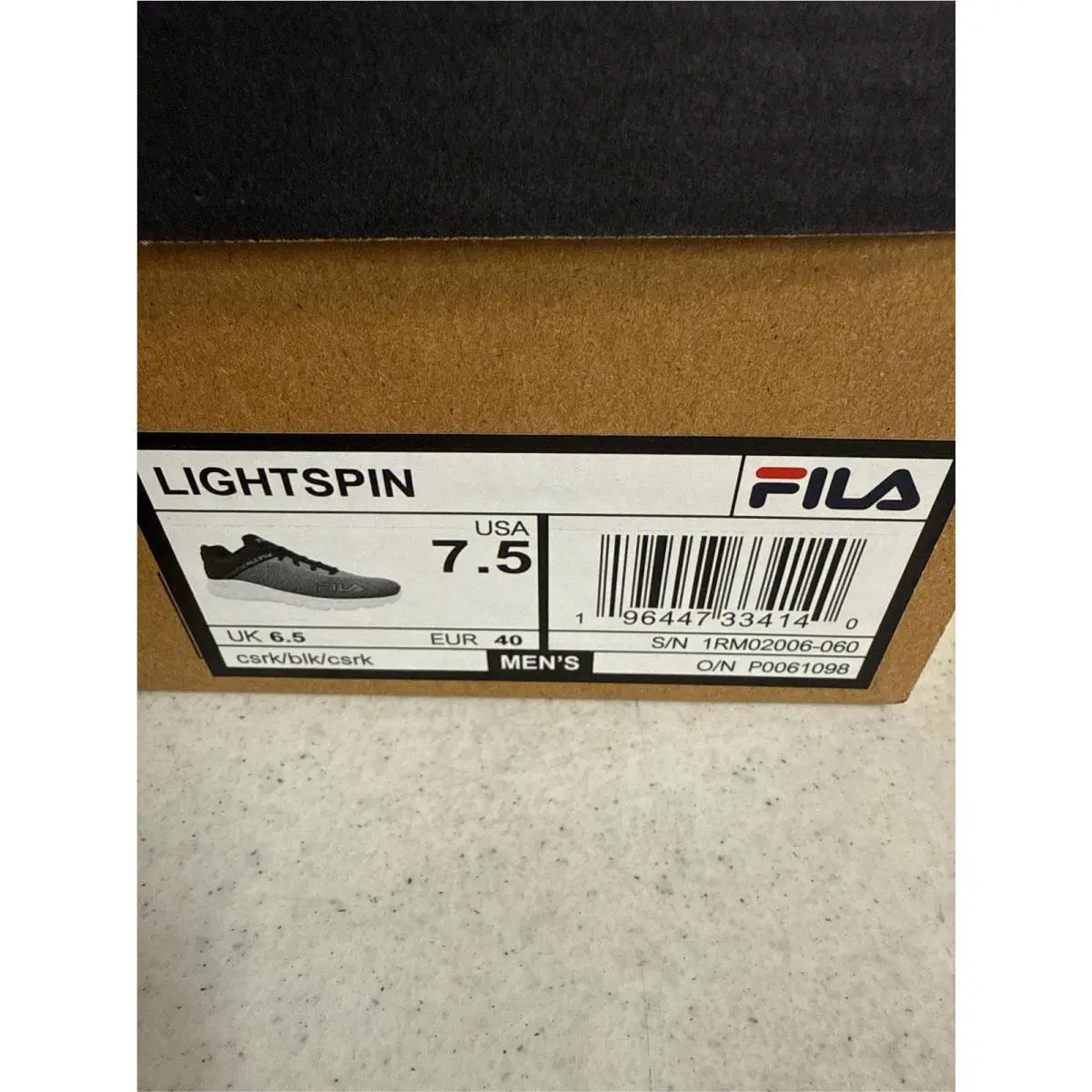 Fila shoes - castlerock,black (UPC: 196447334140) 1