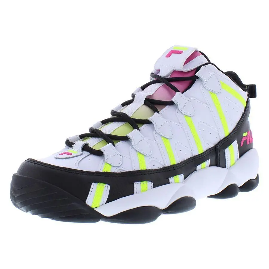 Fila shoes - White/Black/Safety Yellow, Main: Black (UPC: 731616299198) 3