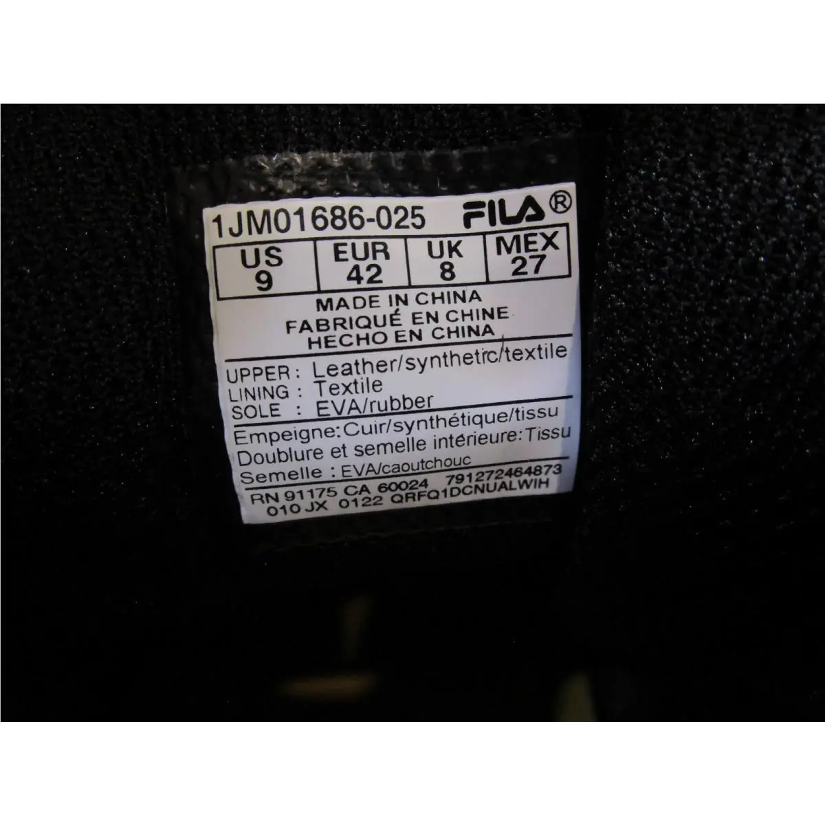 Fila shoes - FILA Oakmont Tr - Oakmont - 1JM01686-025 - Black/Gold Fusion Red 4
