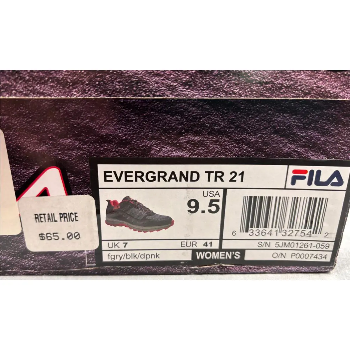Fila shoes - Evergrand TR 21 - Evergrand - 5JM01261-059 - Gray Pink 7