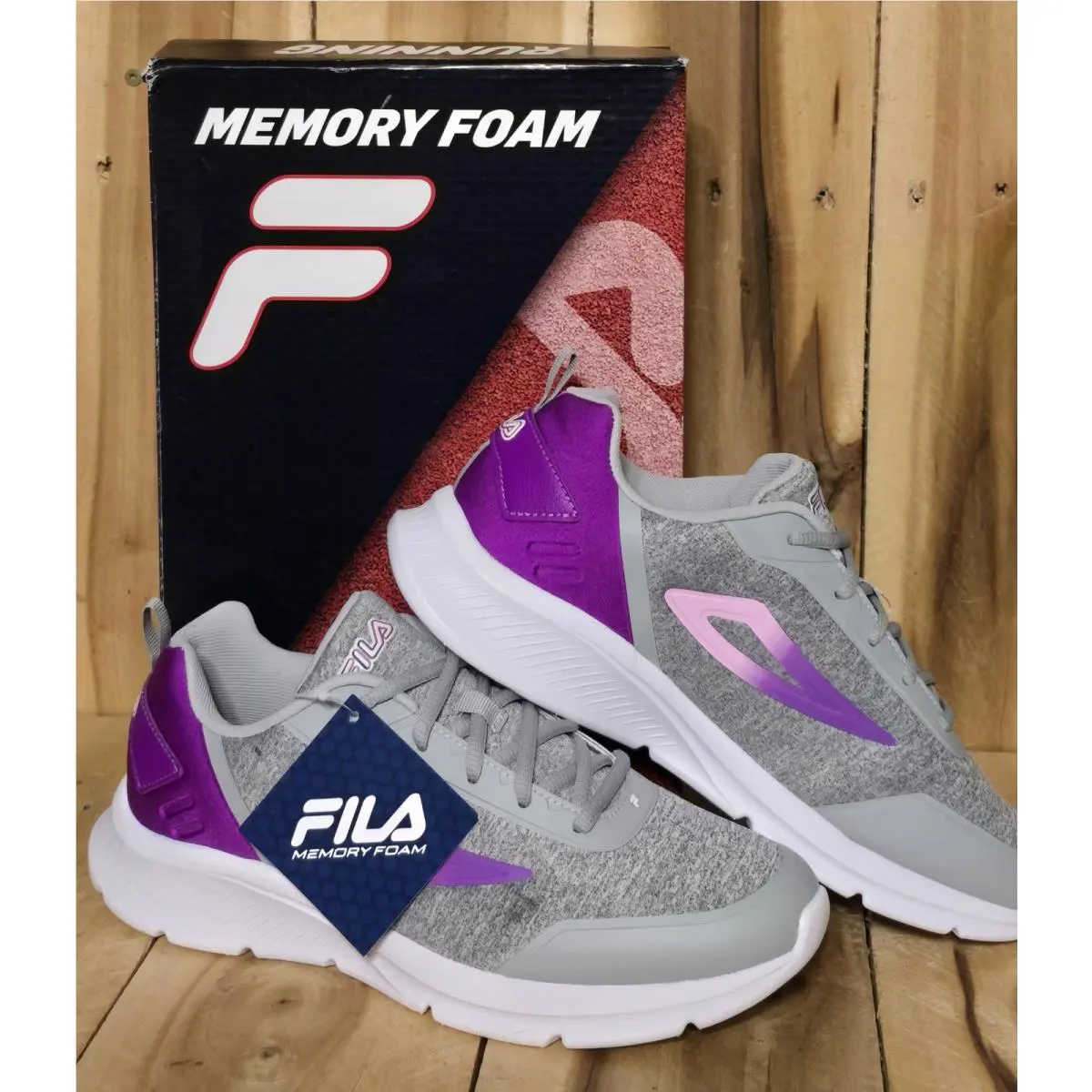 Fila shoes - Fila Memory Speedchaser 5 - Memory Speedchaser - 5RM02078-259 - Gray & Purple (UPC: 691115777606) 1