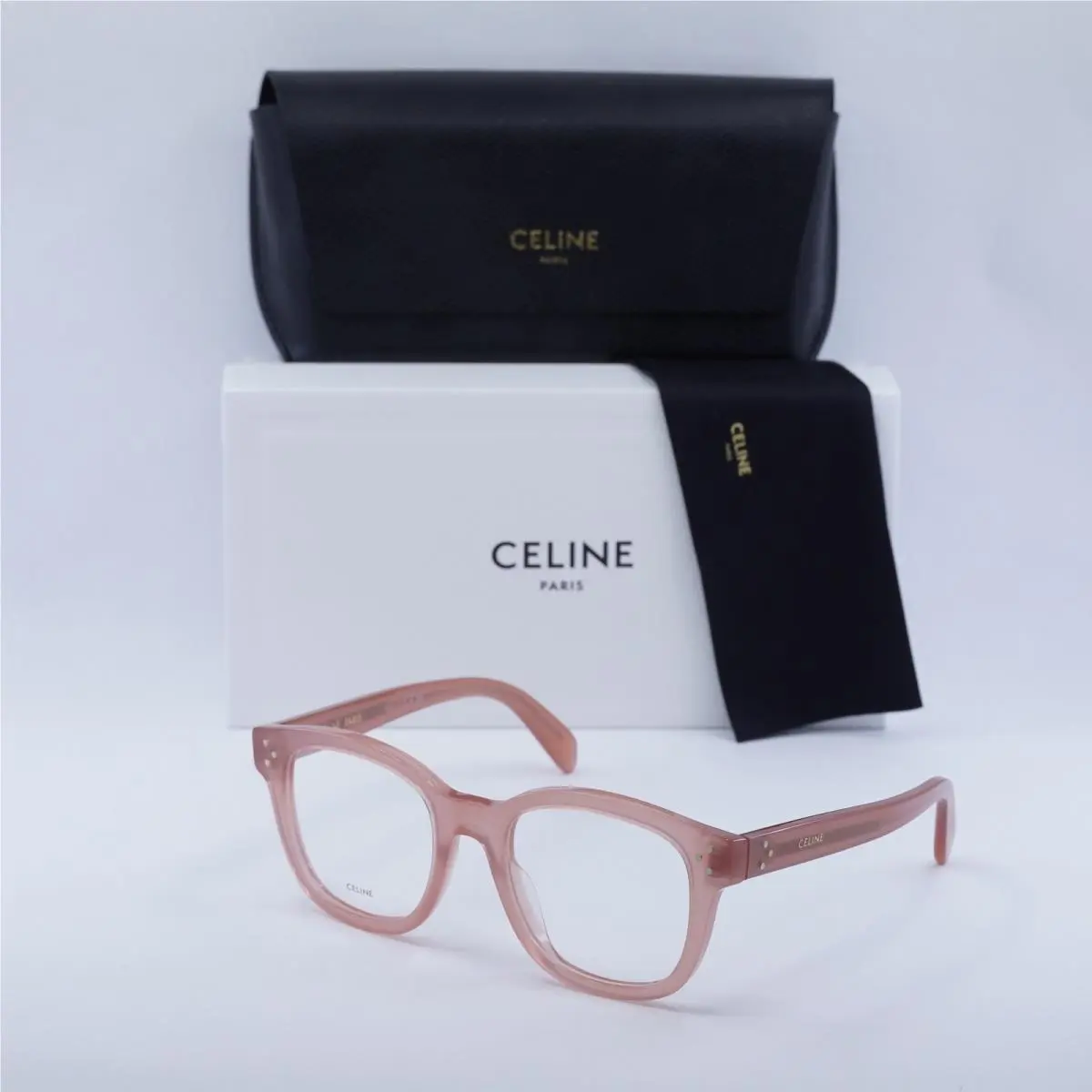 CL50098I 074 Shiny Pink 50mm Eyeglasses by Celine