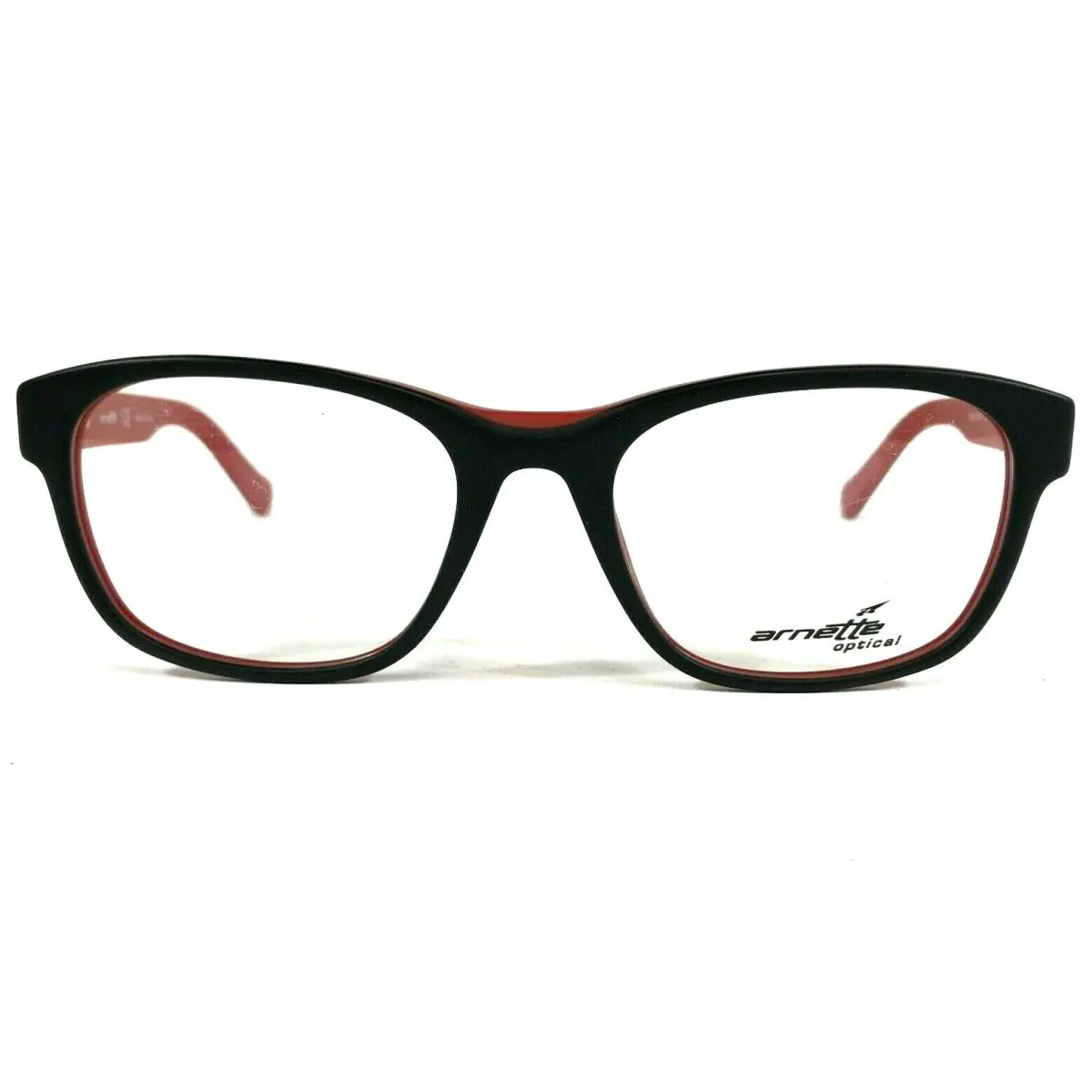 Arnette Eyeglasses Frames Selector 7081 1135 Black Red Round 52-19-140