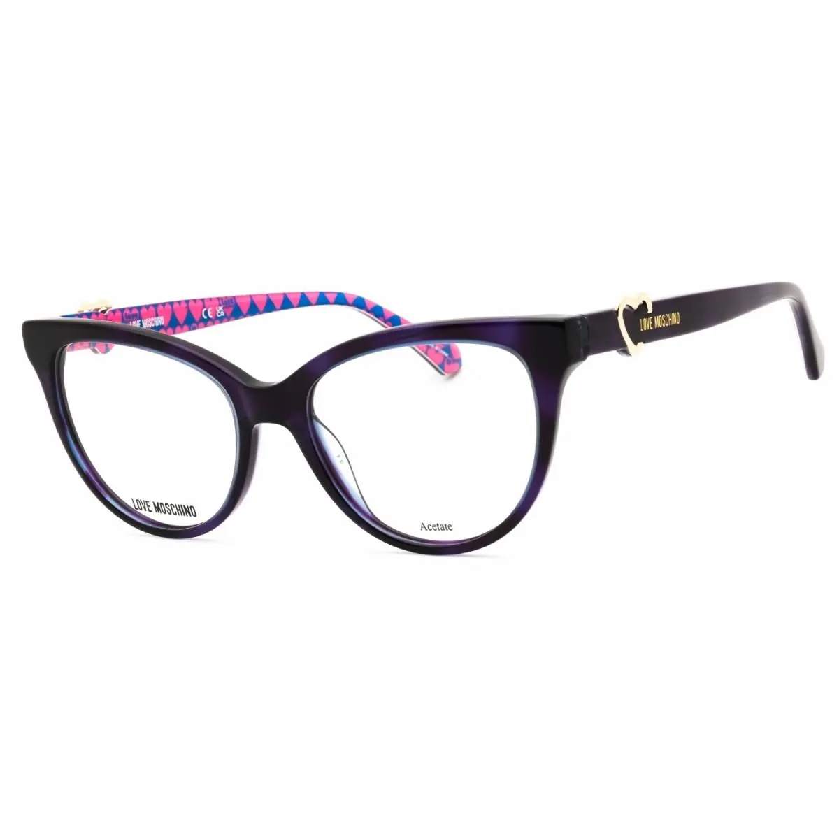 Moschino Love MOL609 0HKZ 00 Violet Havana 52mm Eyeglasses