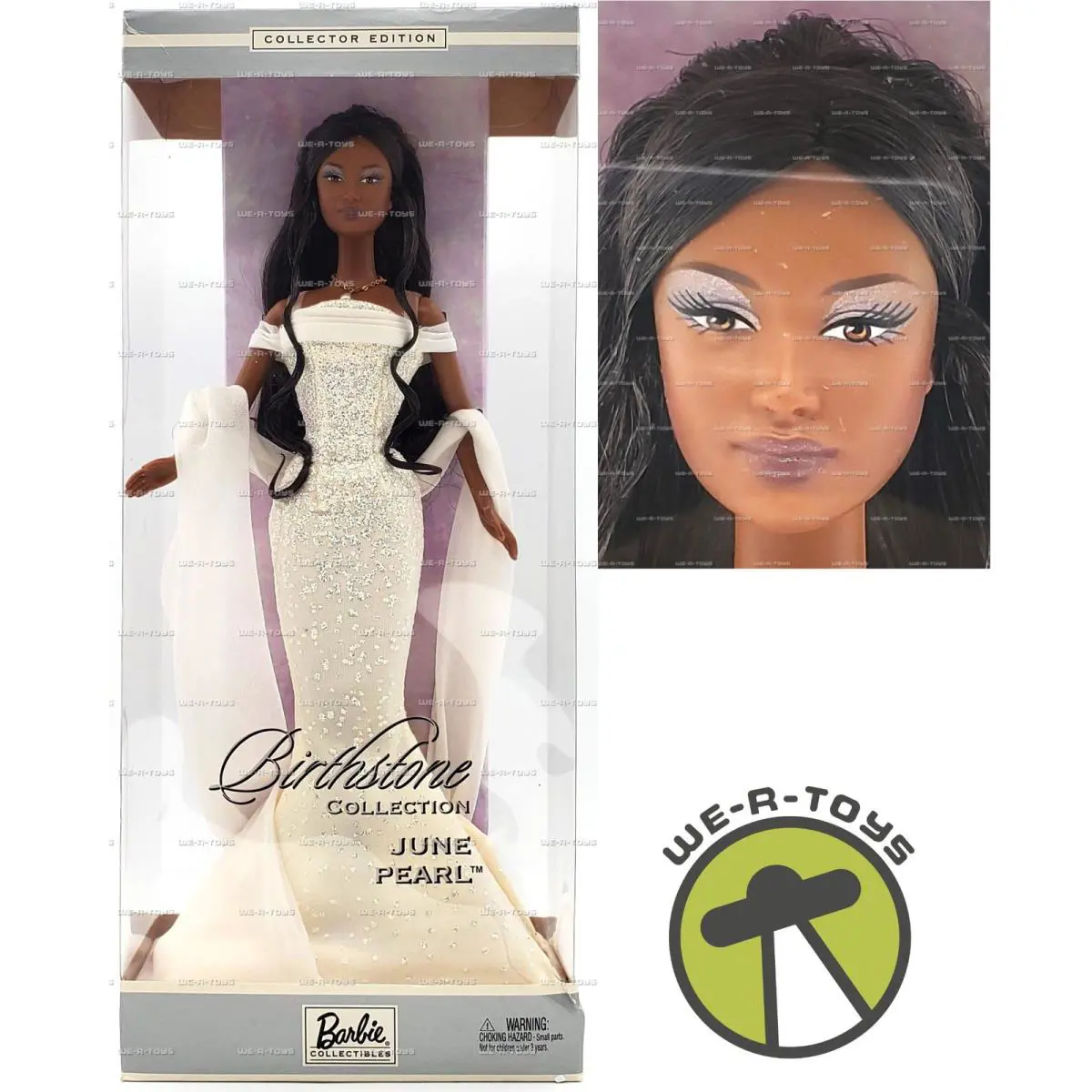 Barbie Birthstone Collection June Pearl AA Doll 2002 Mattel C0576