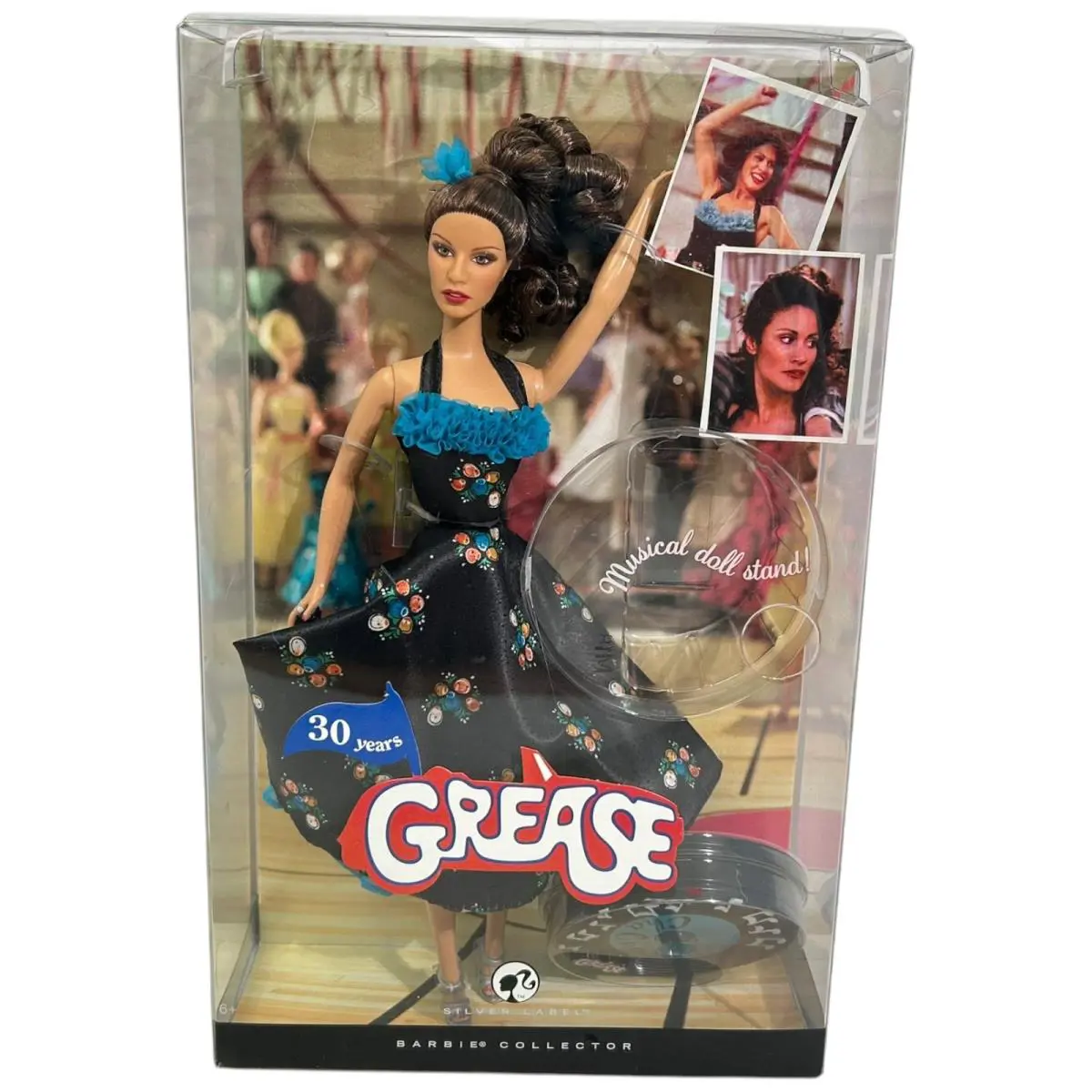 Barbie Grease Cha Cha 12 Doll Pink Label Collector Stand 2008 Mattel