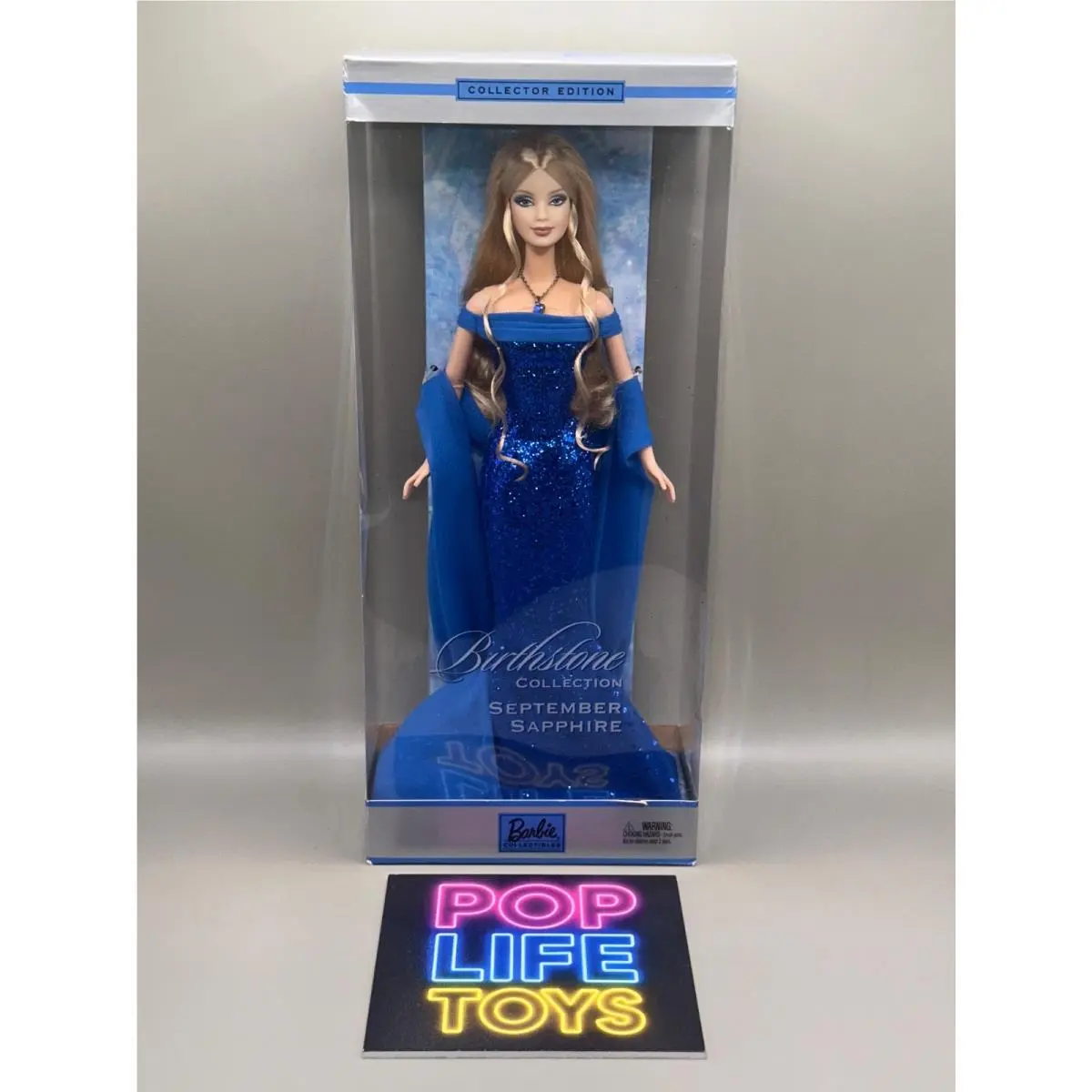 2002 Mattel Birthstone Collection “september Sapphire Barbie” B2394 Nrfb