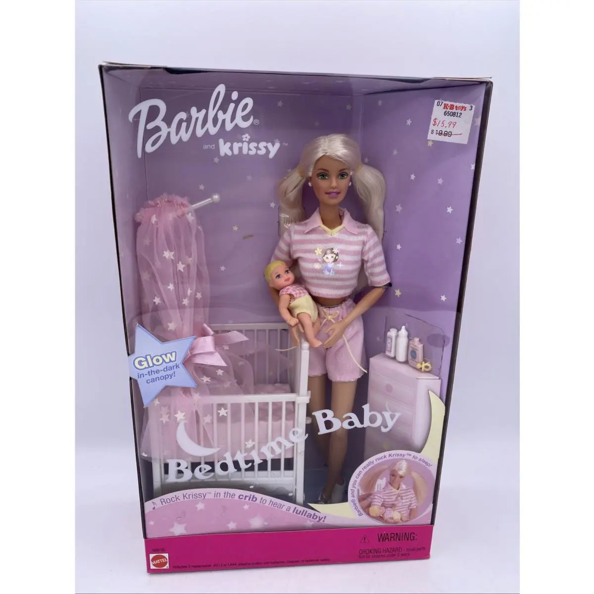 Mattel Barbie Baby Krissy Bedtime