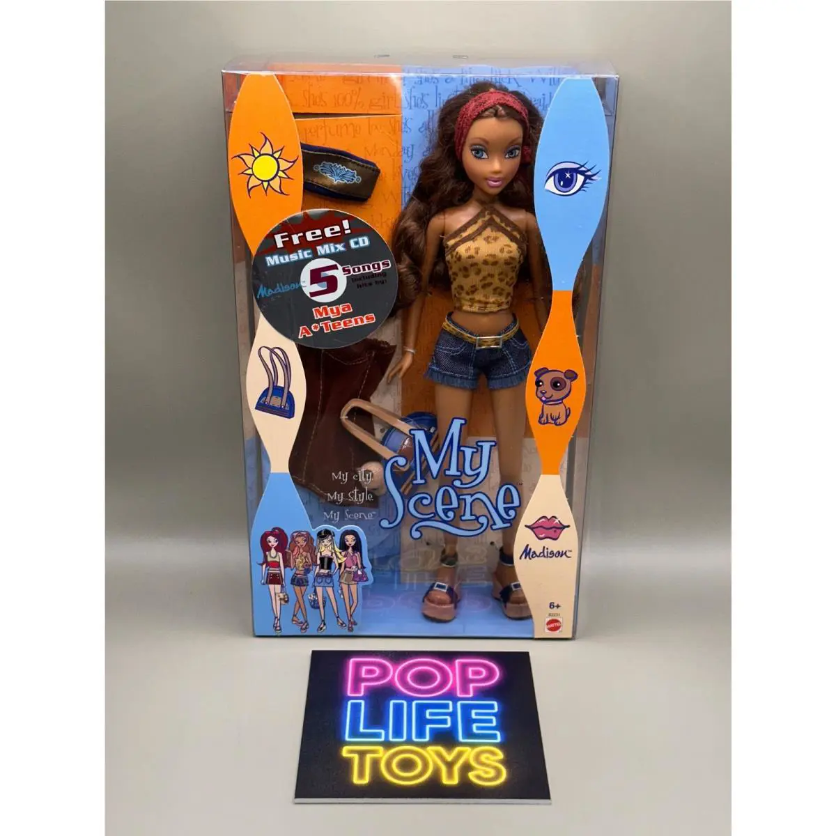 Vintage 2002 Mattel AF Barbie “my City My Style My Scene Madison B2231 Nrfb