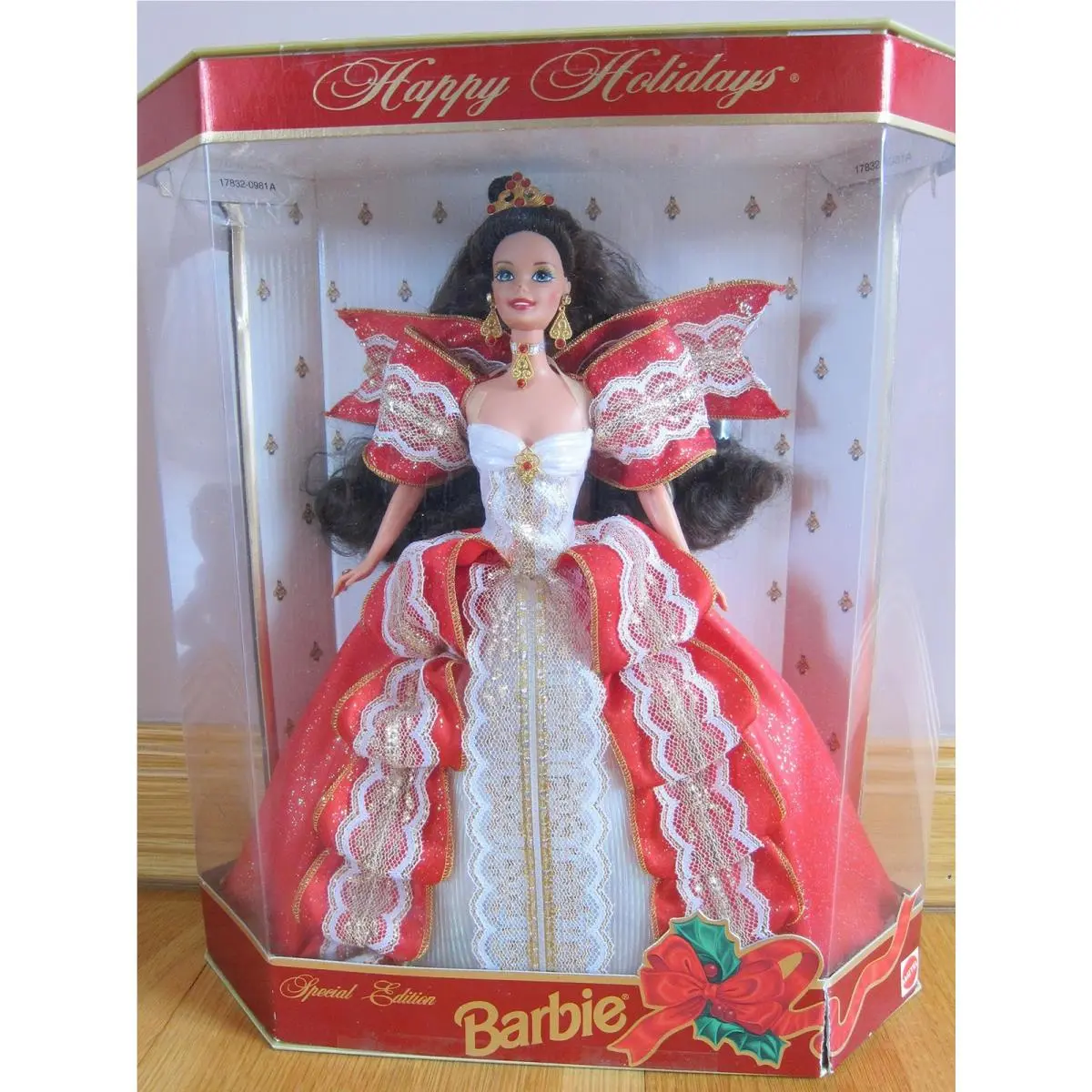 Happy Holidays Barbie Brunette 1997 Doll