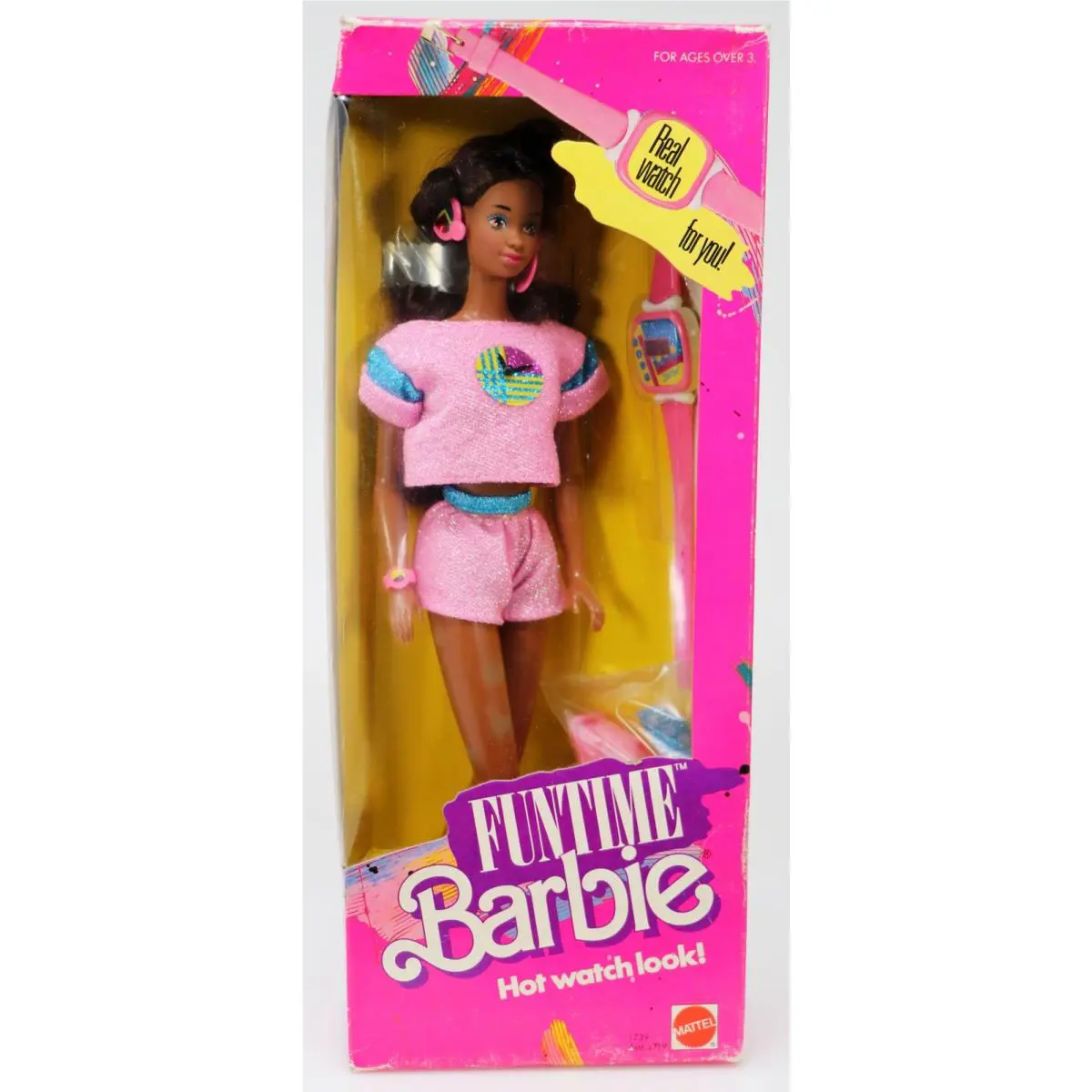 Vintage Funtime Black Barbie Doll - 1739 Never Removed From Box 1986 Mattel
