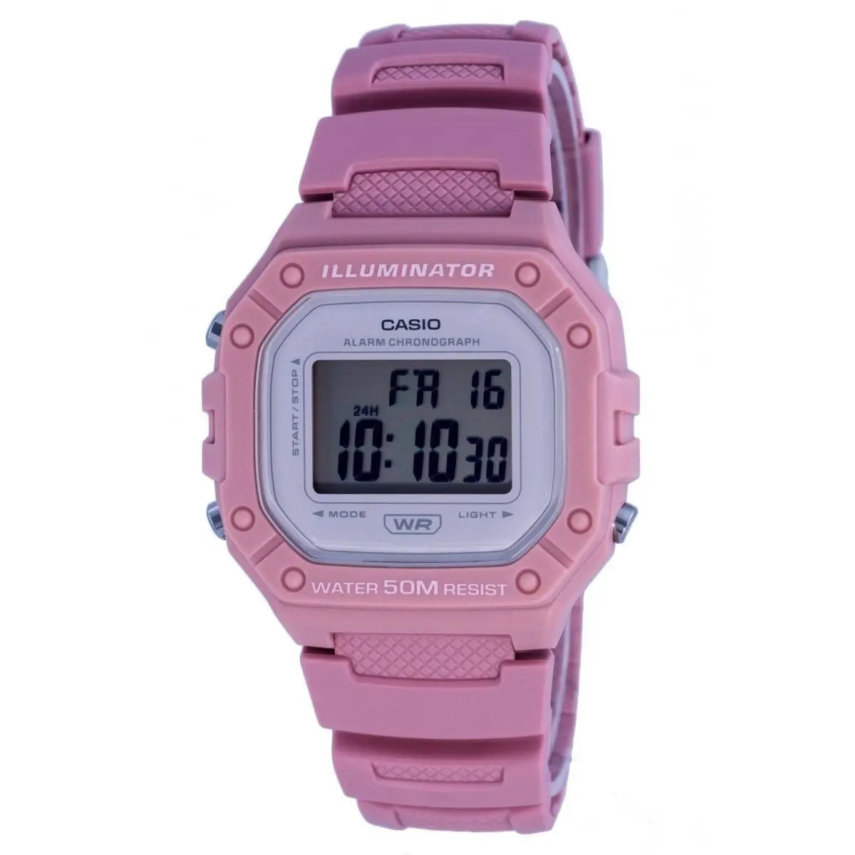Casio Youth Digital Resin Quartz Sports W-218HC-4A Women`s Ladies Watch