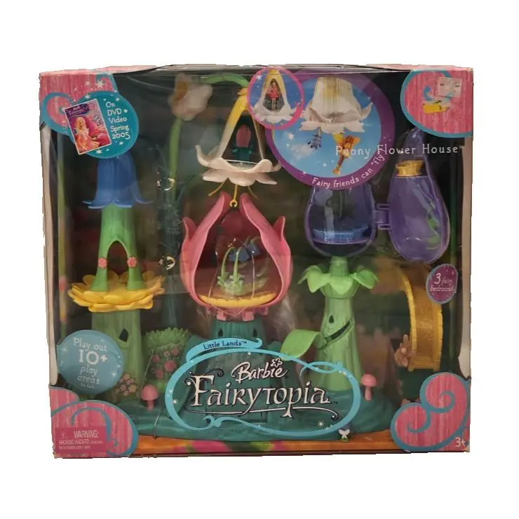Barbie Fairytopia Peony Flower House Playset Rare Vintage Little Lands 2004