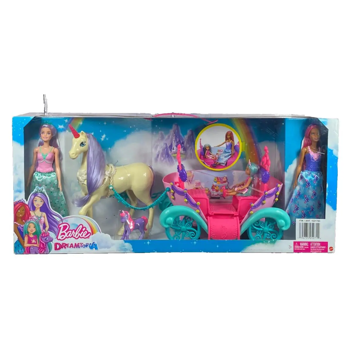 Barbie Dreamtopia Fairy Tale Set Barbies Unicorns Carriage