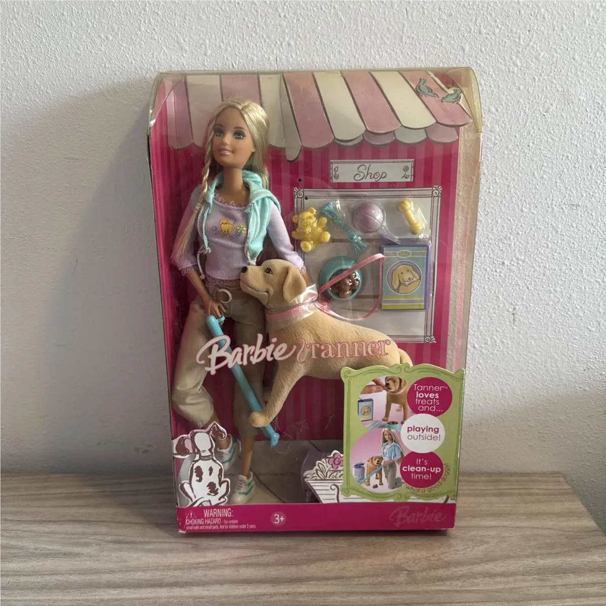 Barbie Tanner Pooping Dog Doll Playset N0581 Pet Training Mattel 2008 Rare