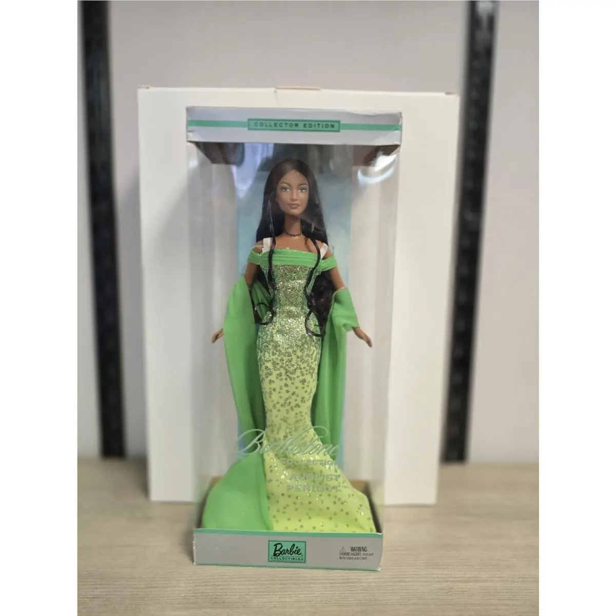 Vintage 2002 Barbie Birthstone Collection August Peridot AA Doll