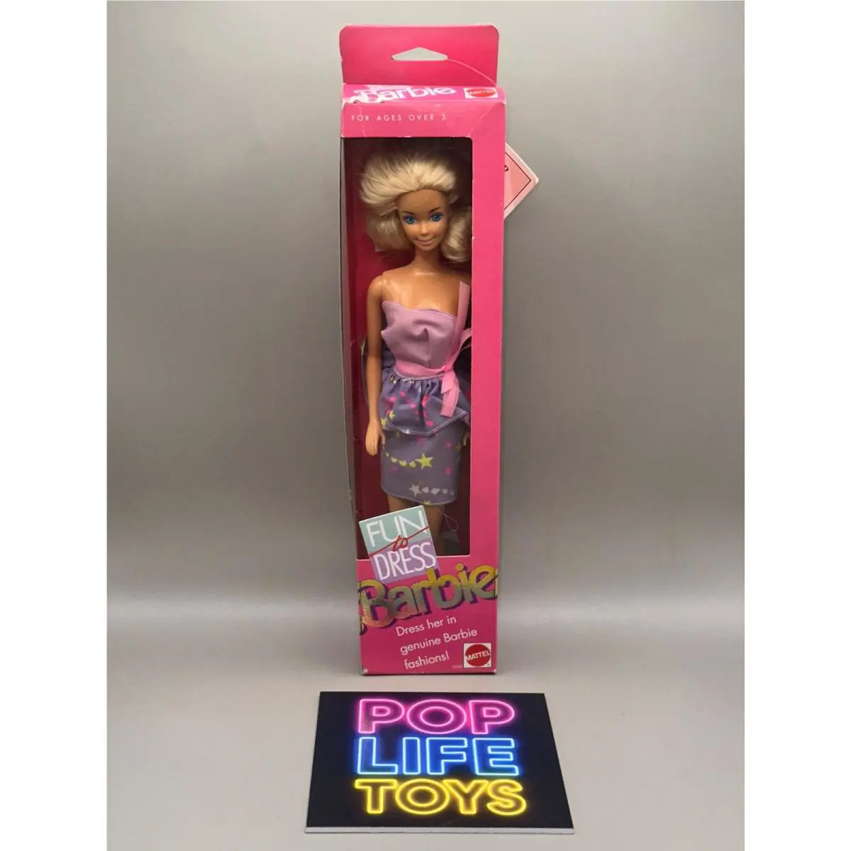 1989 Mattel Malaysia Mmsb Employee Special “fun to Dress Barbie” 4808 Nrfb