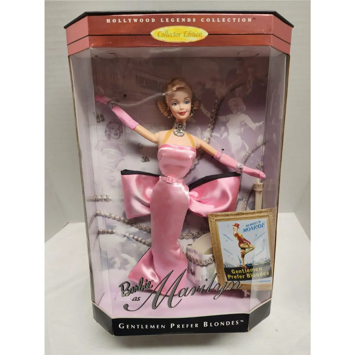 1997 Barbie as Marilyn in Gentlemen Prefer Blondes Nrfb Mattel 17451