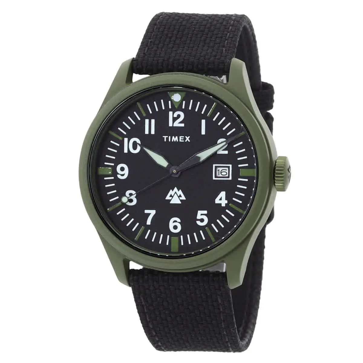 Timex Expedition North Traprock Quartz Black Dial Men`s Watch TW2W34400 - Dial: Black, Band: Black, Bezel: Green