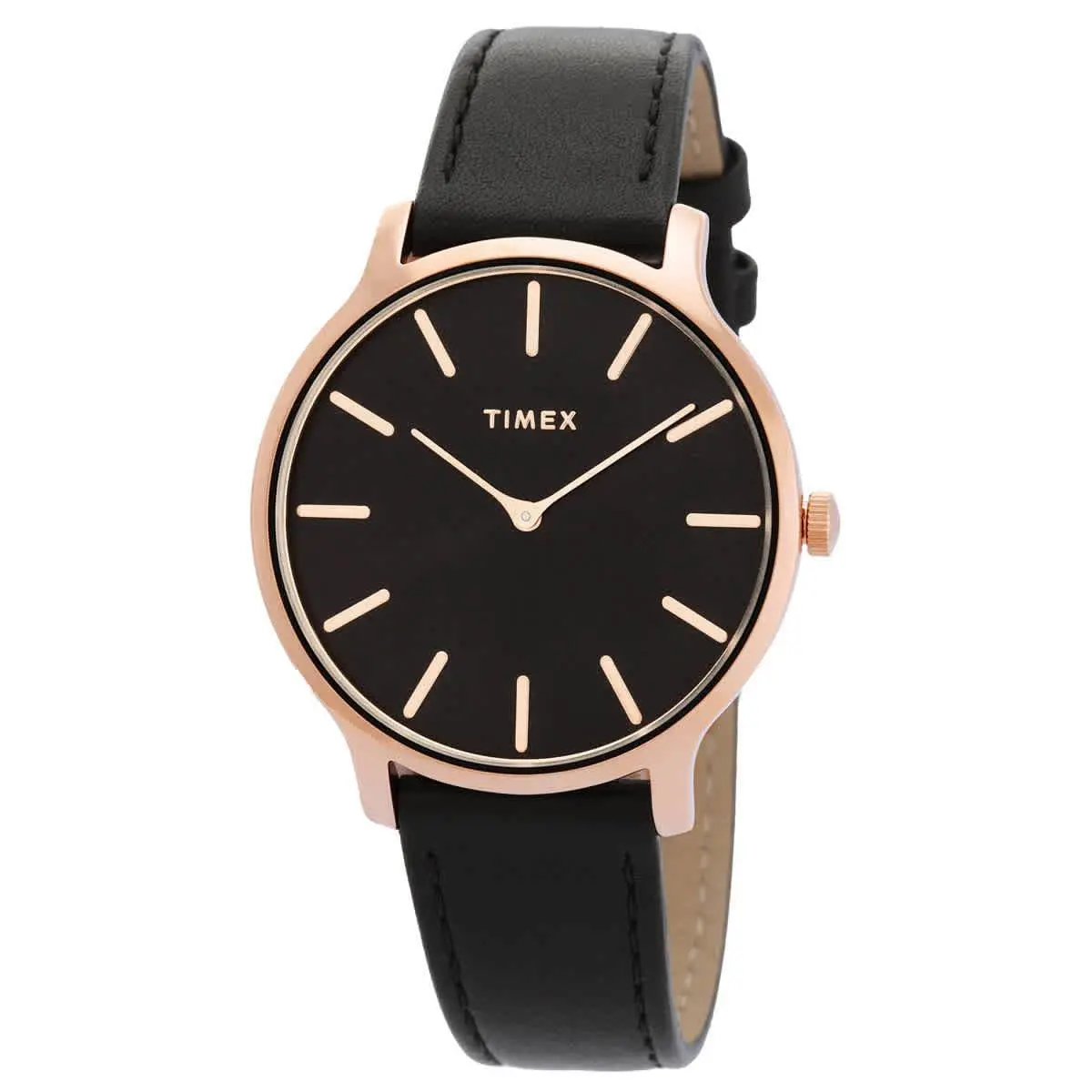 Timex TW2W19800VQ Transcend Black Dial 38 mm Women`s Watch - Black, Dial: Black, Band: Black