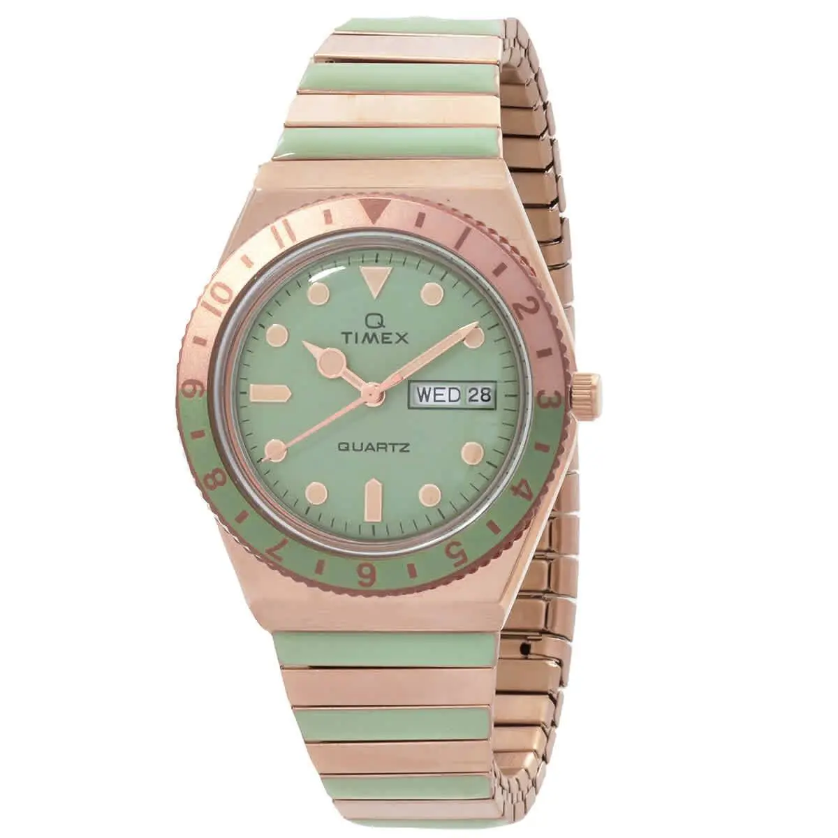 Timex TW2V38700VQ Q Timex Malibu Green Dial 36 mm Women`s Watch