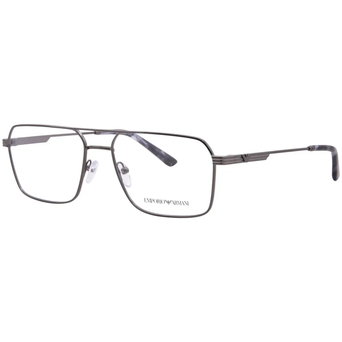 Emporio Armani EA1166 3003 Eyeglasses Men`s Matte Gunmetal Full Rim Square 57mm