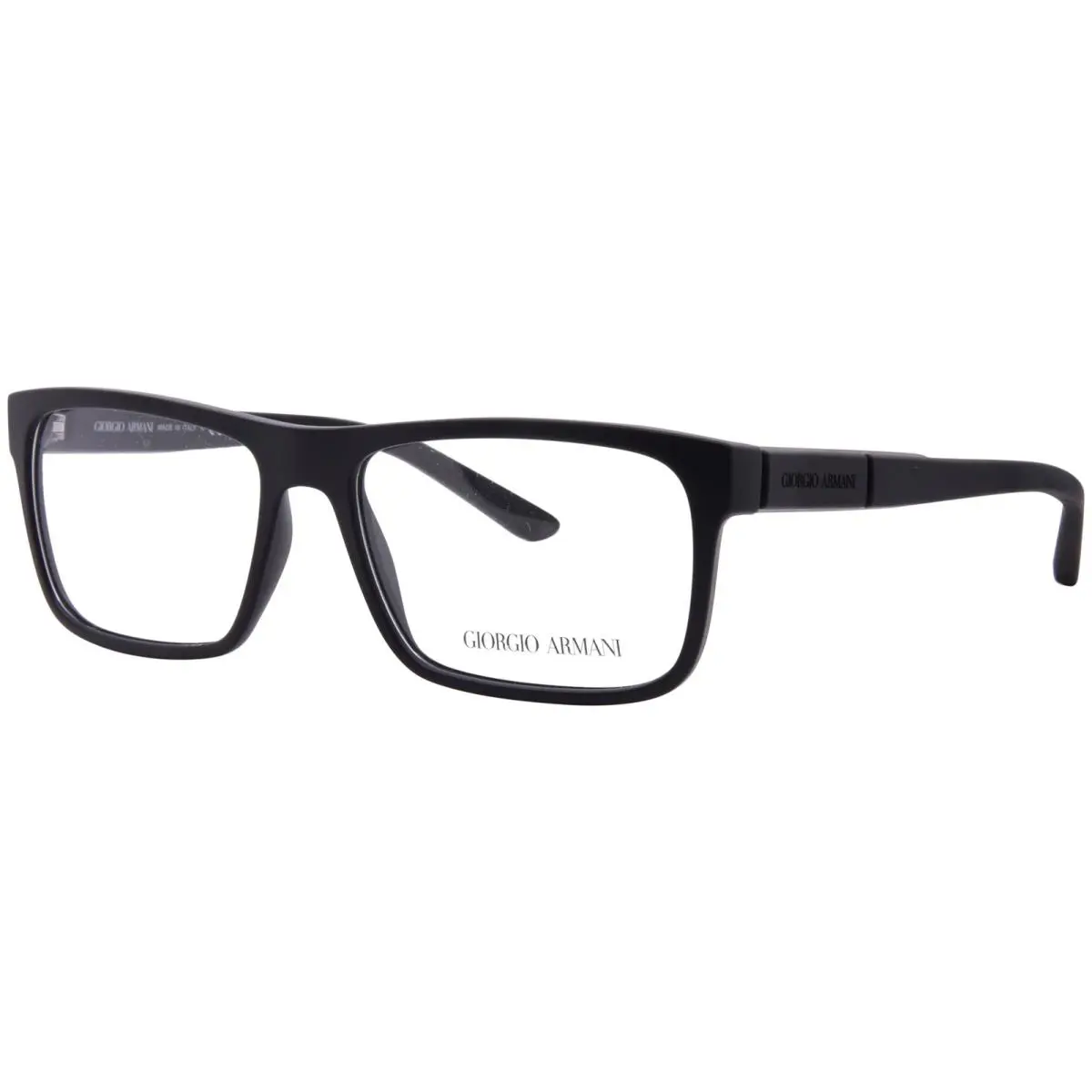 Giorgio Armani AR7042 5063 Eyeglasses Men`s Black Full Rim Rectangle Shape 56mm