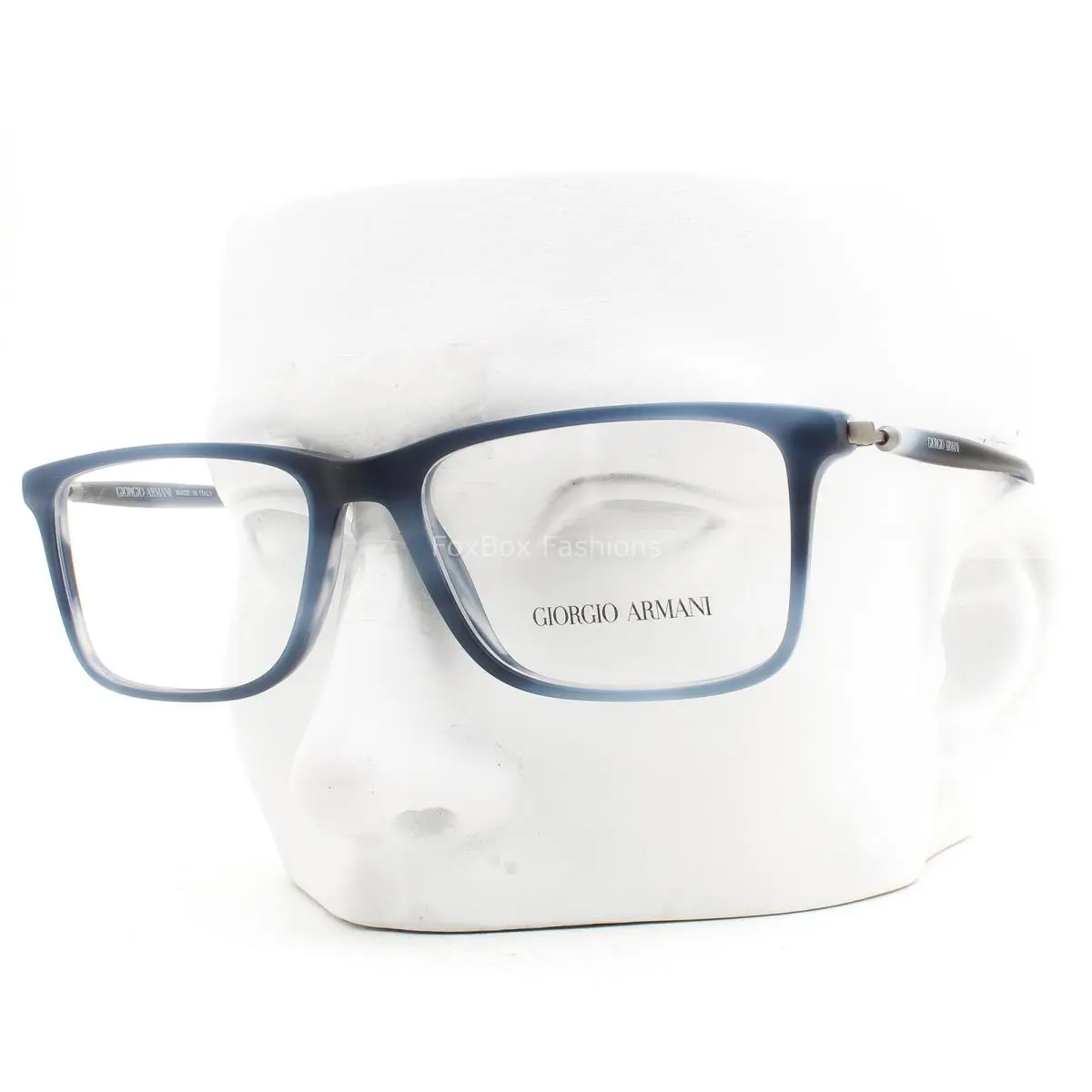 Giorgio Armani Eyeglasses AR 7261 6165 Glasses Matte Striped Blue 54mm with Case