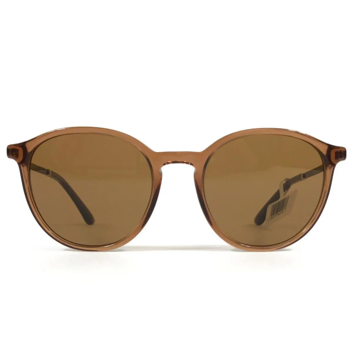 Giorgio Armani Sunglasses AR8196 6046/73 Transparent Brown Round w/ Brown Lenses