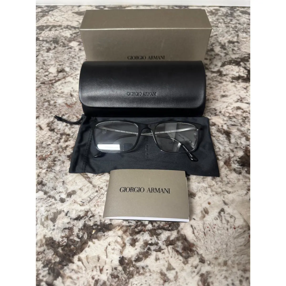 Eyeglasses Giorgio Armani Gradient Black 0AR7199 Demo Lens