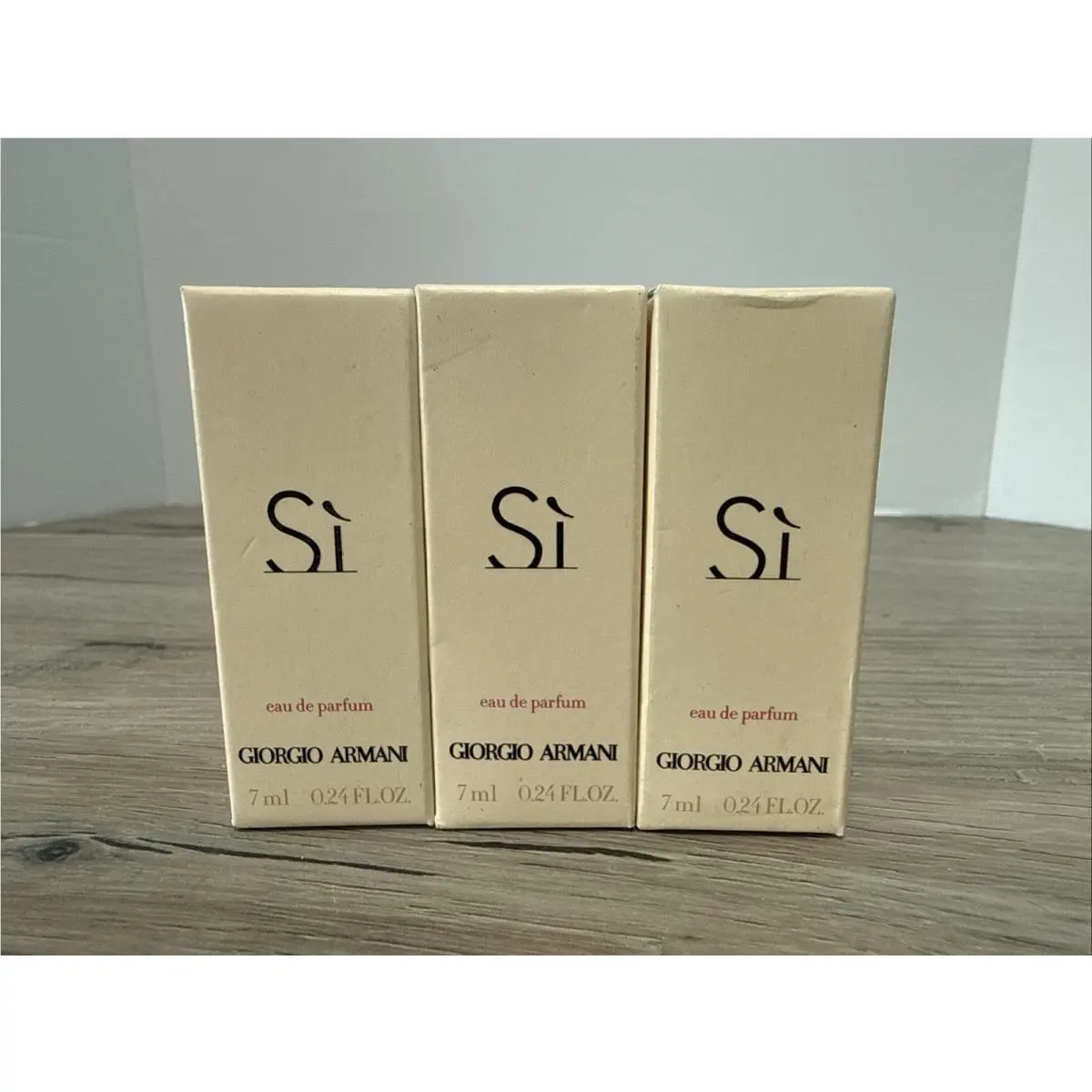 Lot Of 3 Giorgio Armani SI Edp 7ml .24fl oz Perfume Mini