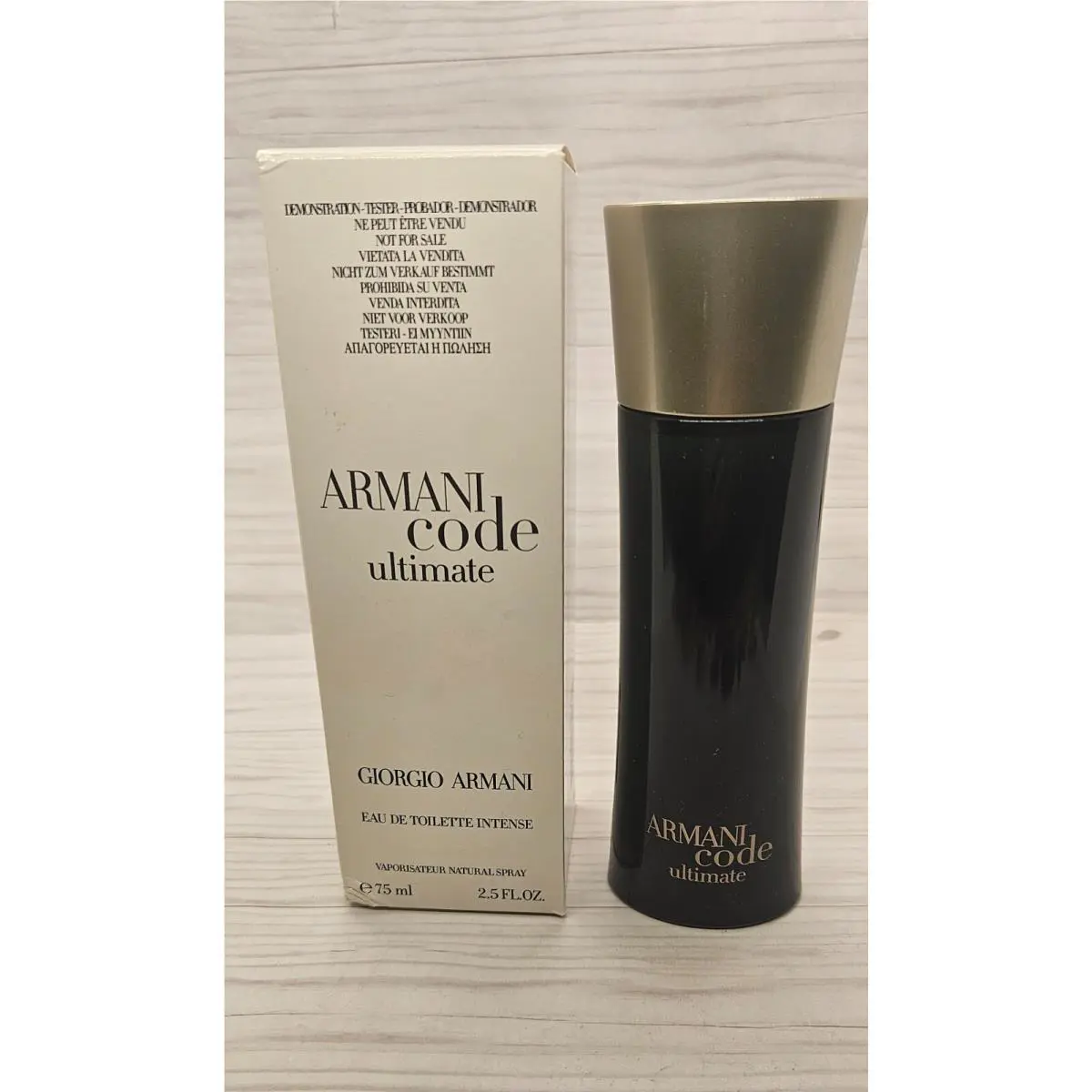 Armani Code Ultimate by Giorgio Armani Etd Intense For Men 2.5oz Tstr Batch 2013