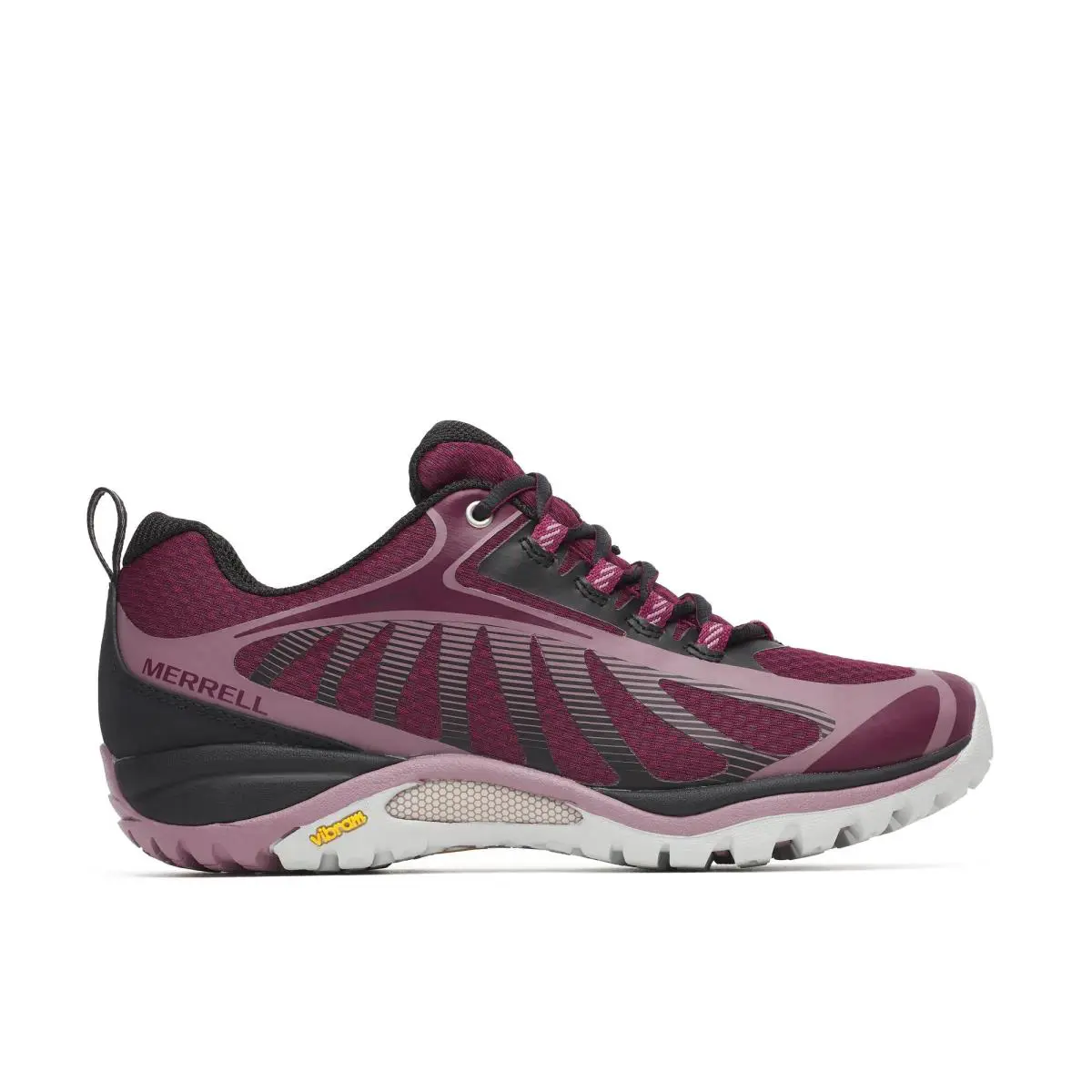 Merrell Women Siren Edge 3 Waterproof Wide Width Hiking Shoes Mesh - Black/Crimson
