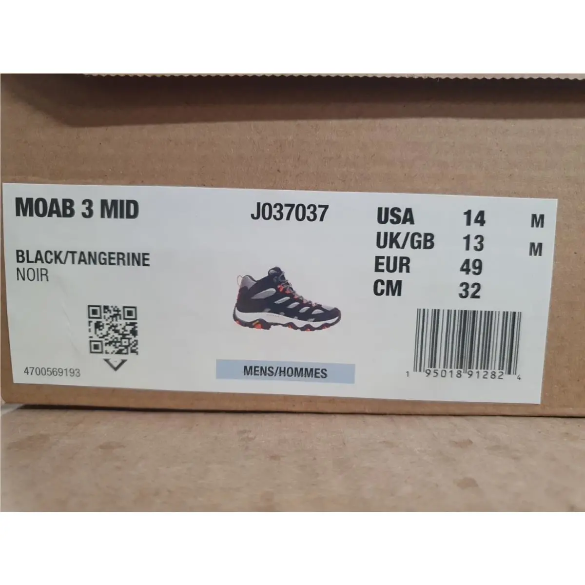 Merrell shoes - MERRELL MOAB 3 - MOAB - JO37037 - Black (UPC: 195018912824) 7