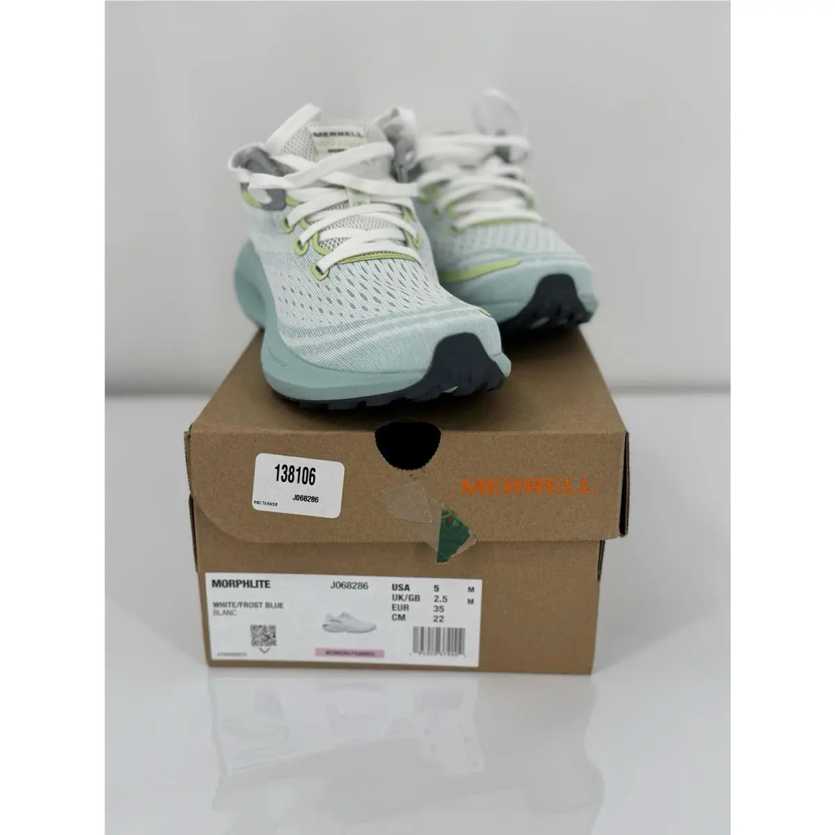 Merrell shoes - Merrell Morphlite - Morphlite - J068286 - White-Frost Blue 2