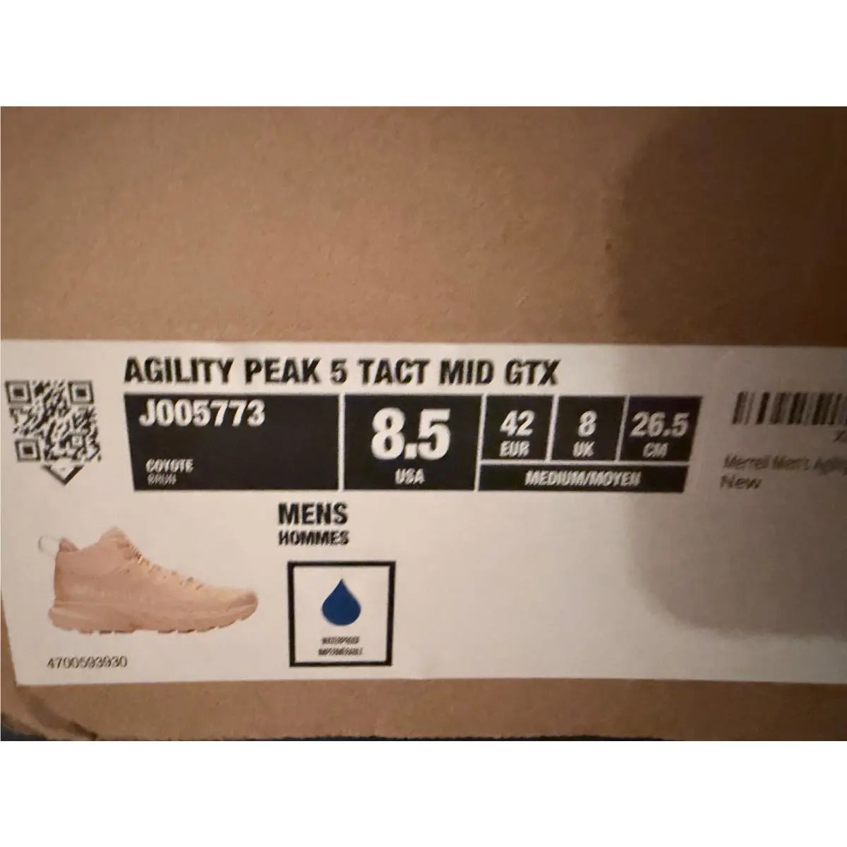 Merrell shoes - tan (UPC: 195020081082) 5