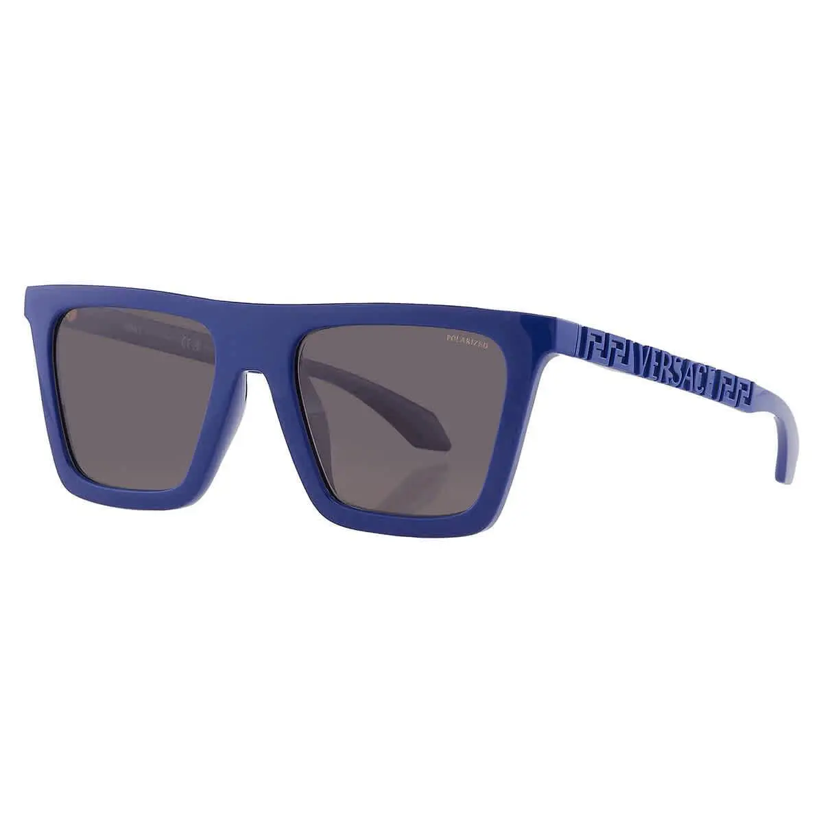 Versace Polarized Grey Browline Men`s Sunglasses VE4468U 545081 53