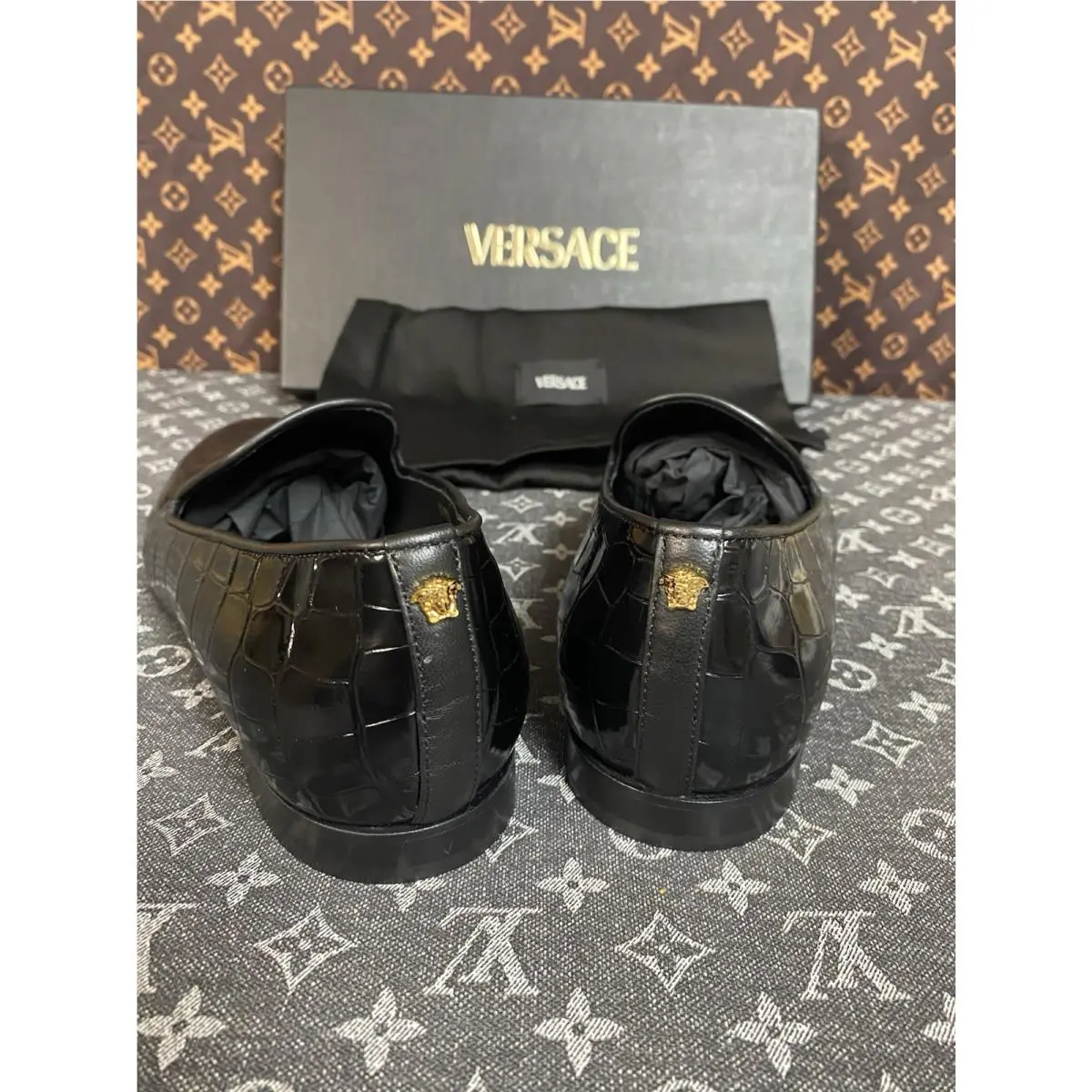 Versace shoes - Smoking Slipper - Smoking Slipper - Black (UPC: 8054952334869) 1