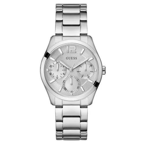 Guess Silver Tone Multi-function Steel Strap Women`s Watch GW0760L1
