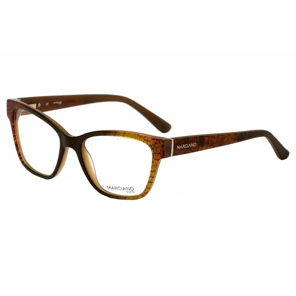 Guess By Marciano Eyeglasses GM260 GM/260 050 Brown Full Rim Optical Frame 53mm