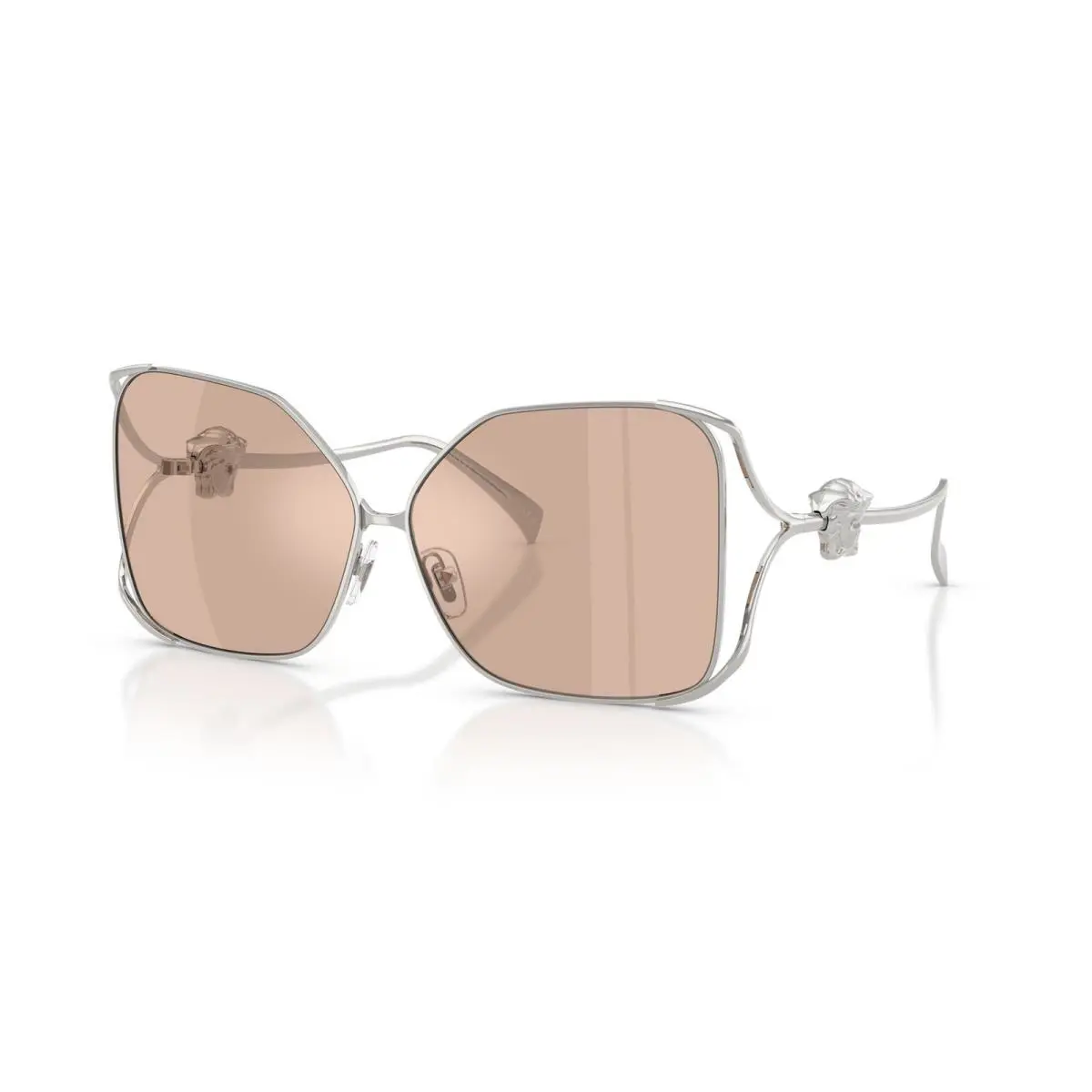 Versace Sunglasses VE2288 1001/5 62mm Silver / Light Pink Mirror Silver Lens