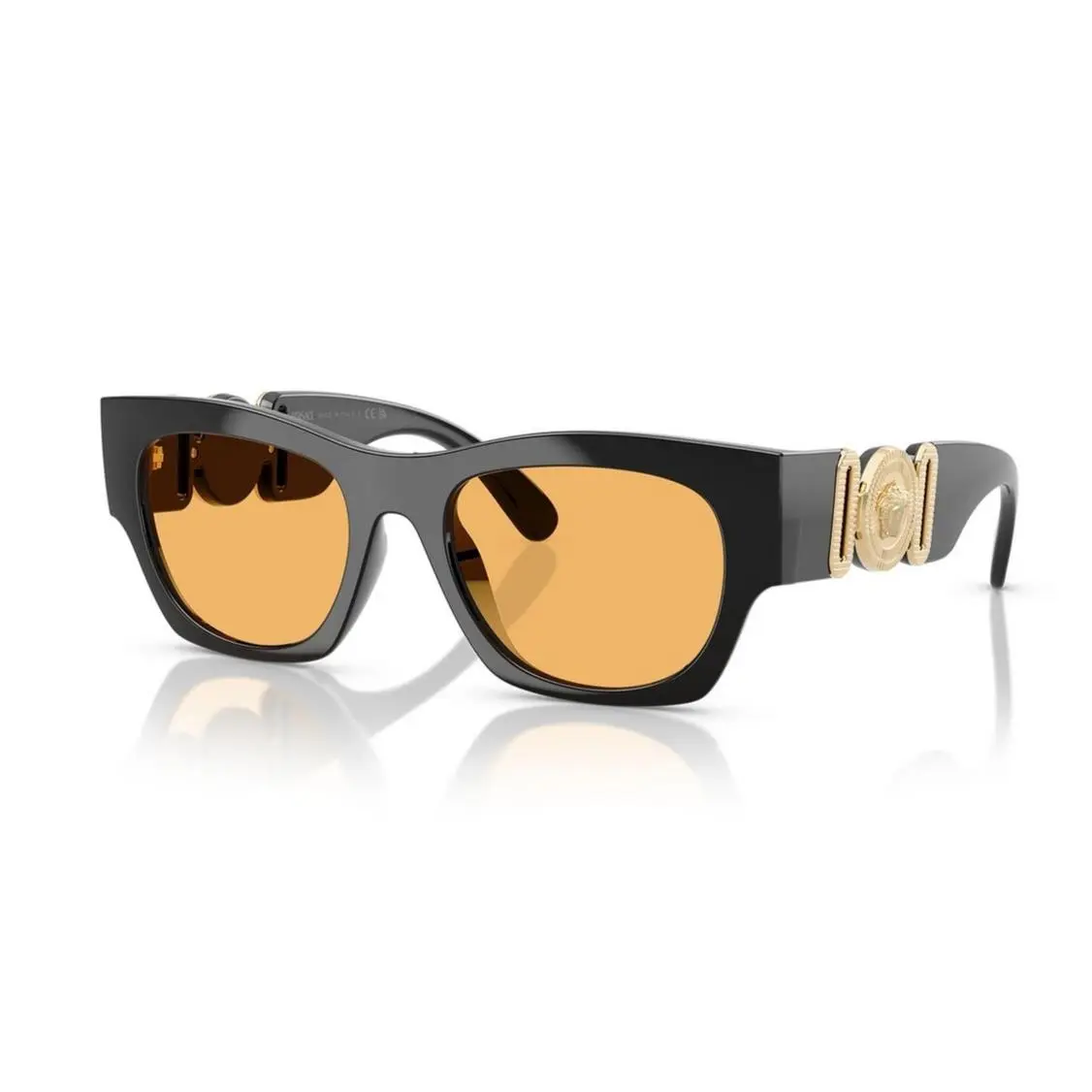 Sunglasses VE4479U GB1/7 52mm Black / Orange Lens by Versace