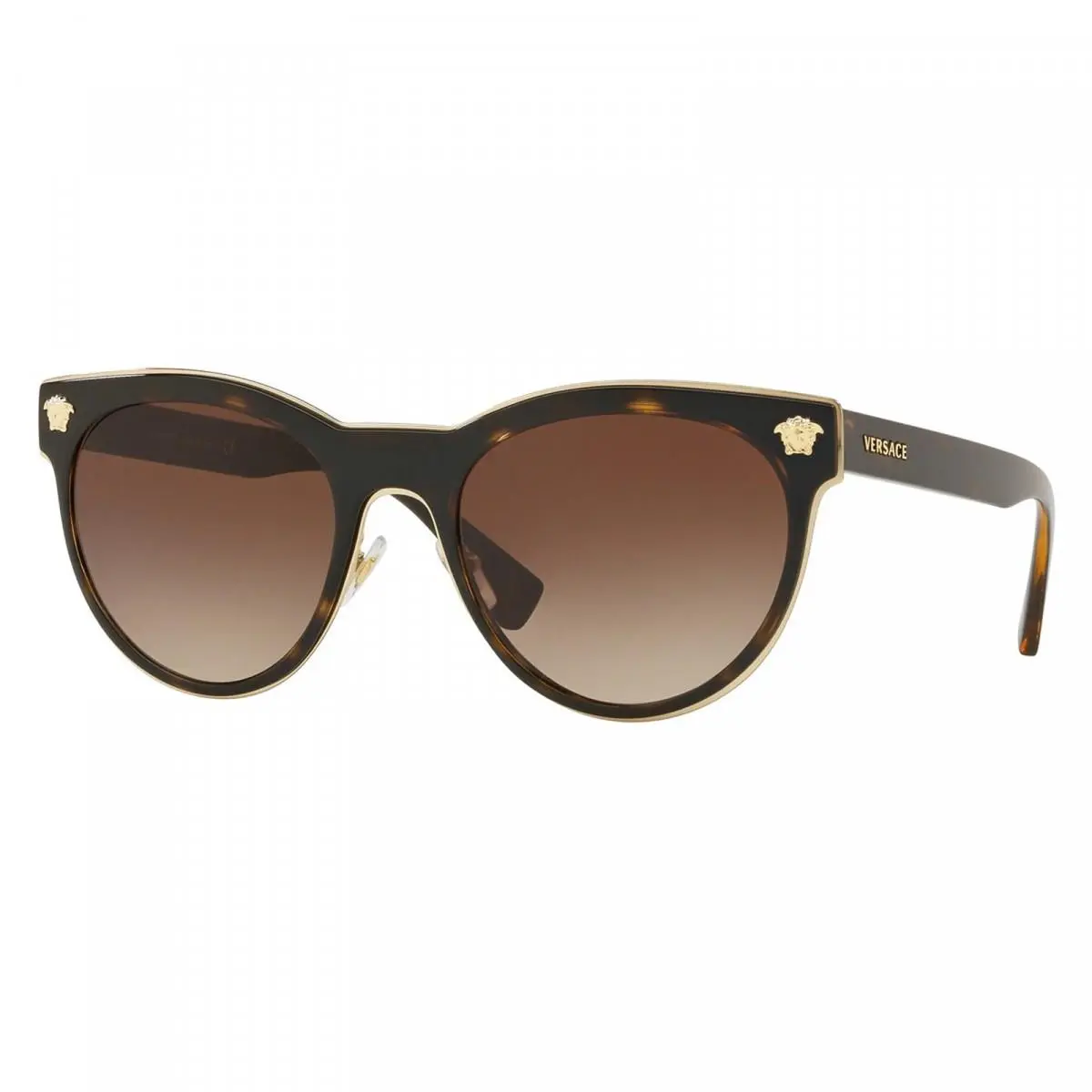 VE2198 125213 Cat Eye Dark Havana/brown 54 mm Women`s Sunglasses Frame by Versace