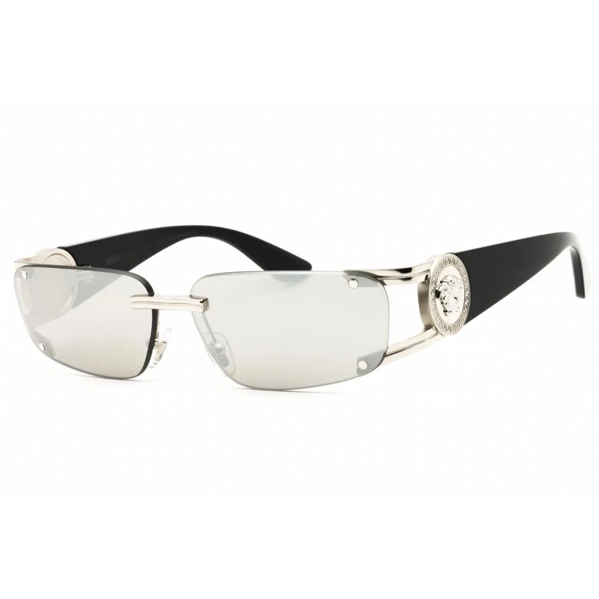Versace VE2291-10016-59 Sunglasses Frame Size 59mm 114mm 13mm Silver Unisex - Frame: SILVER, Lens: SILVER