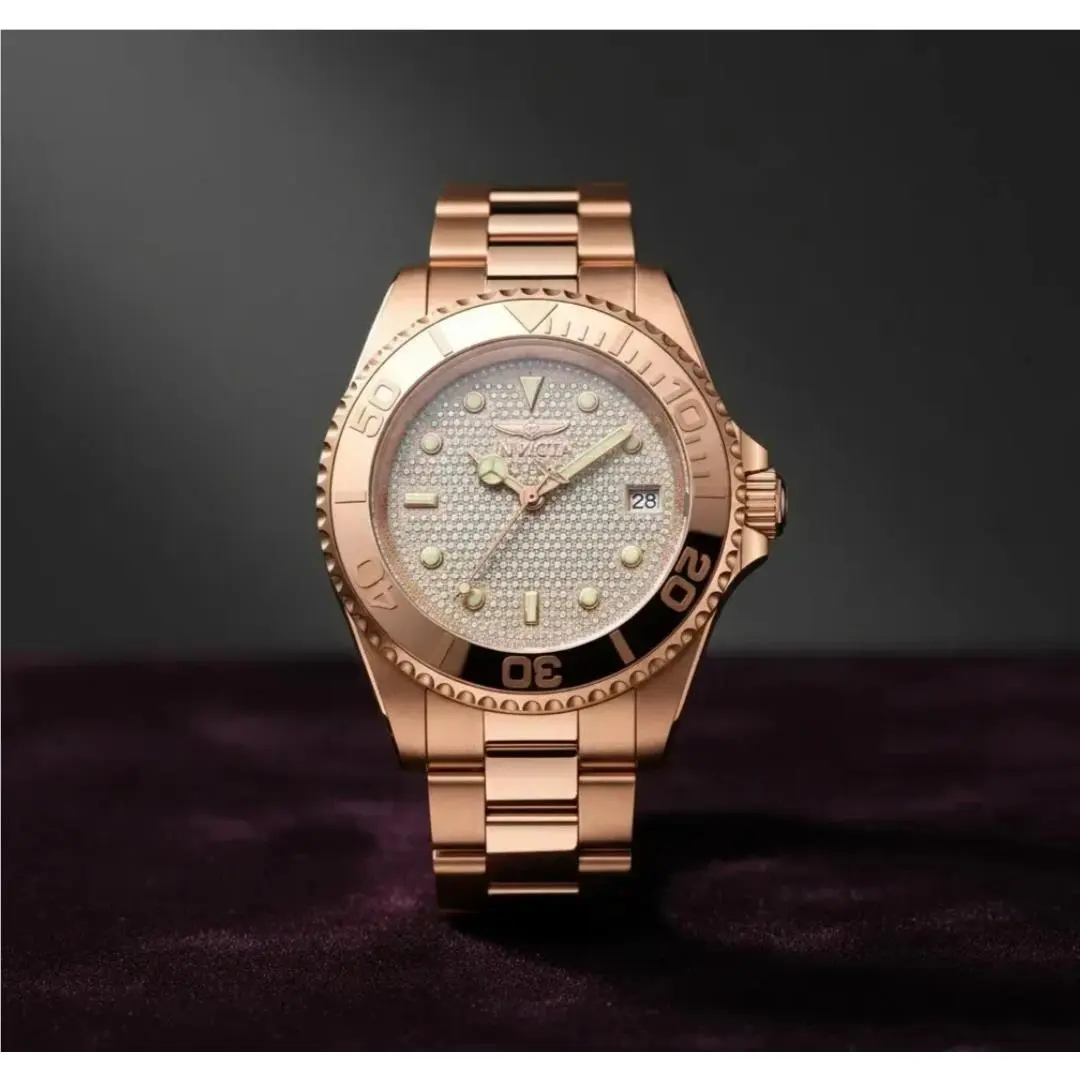 Pro Diver Starlight Rose Gold Japan Automatic 40mm Stainless Watch 50281 by Invicta
